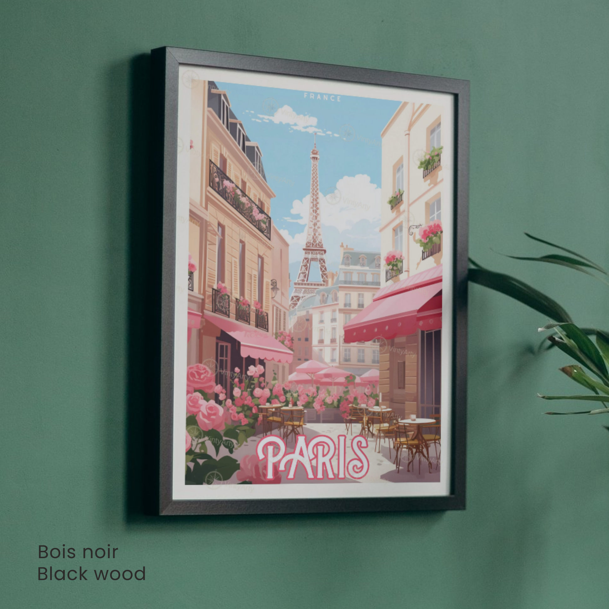 Affiche Paris | Impression de voyage Tour Eiffel | Affiche France