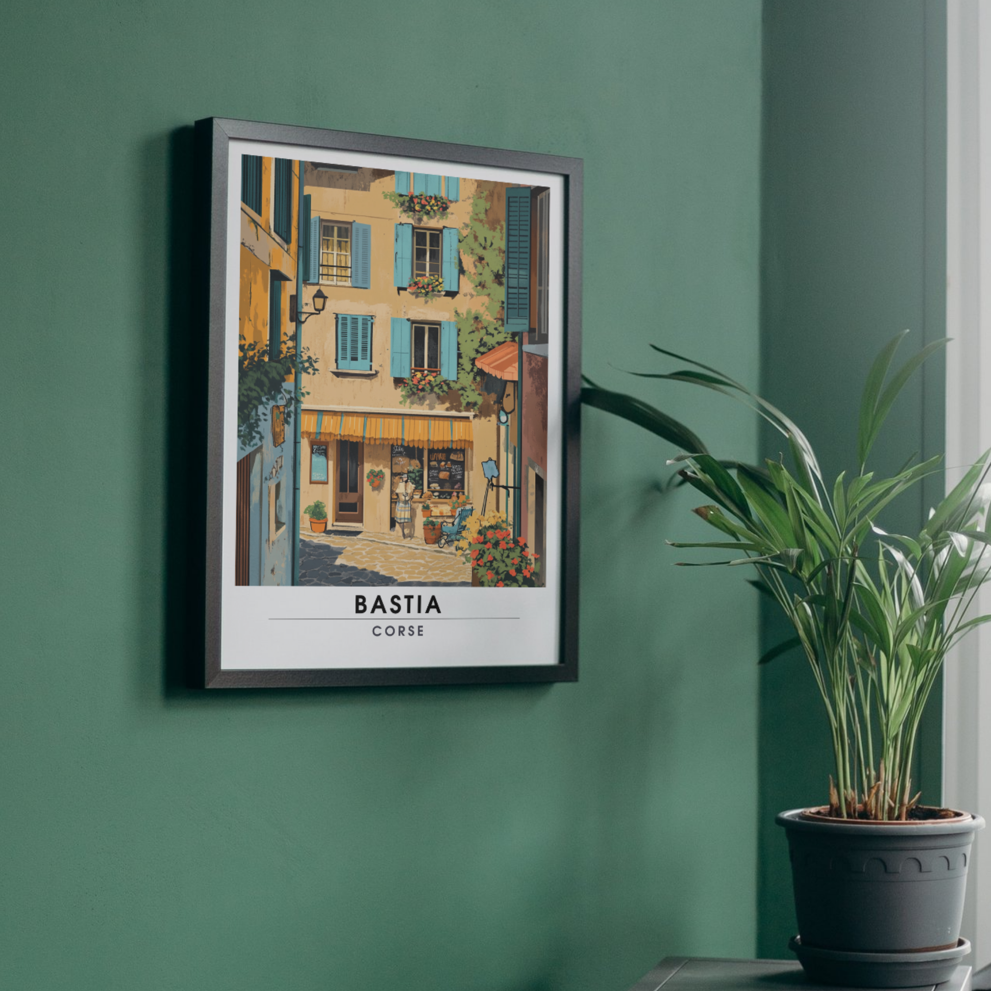 Affiche Bastia | Poster décoratif Corse | Affiche Corse