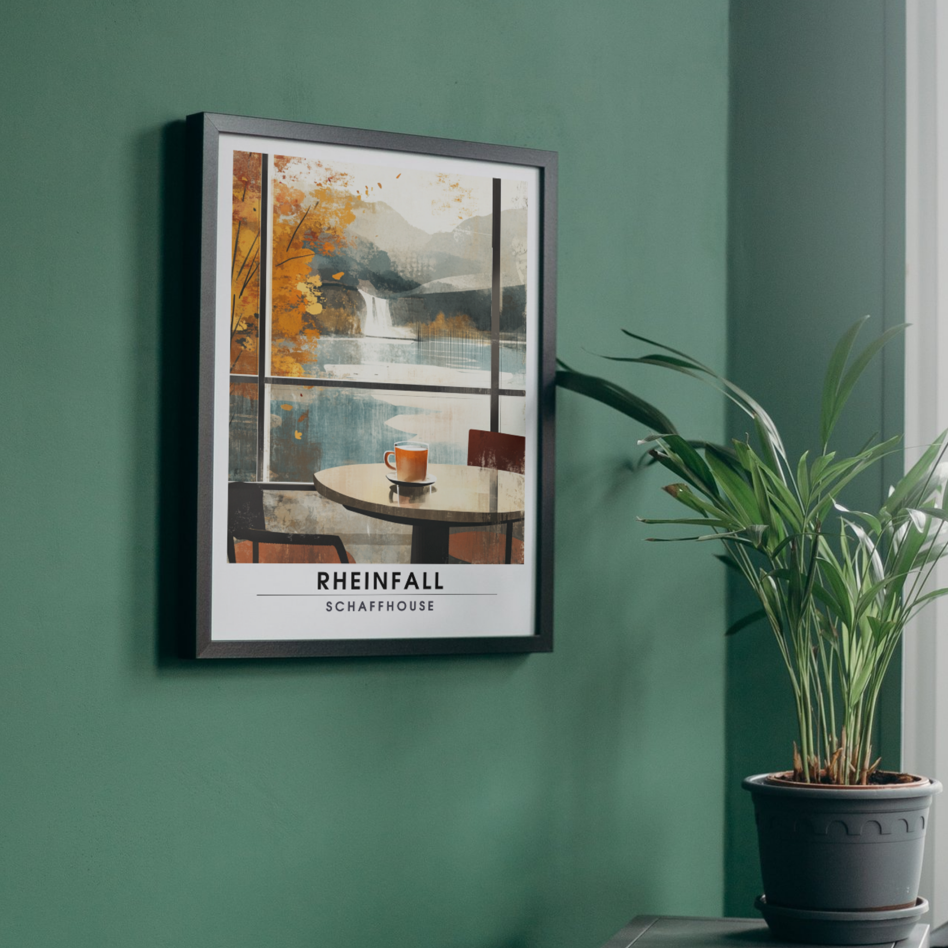 Affiche Chutes du Rhin | Impression Suisse | Affiche Suisse