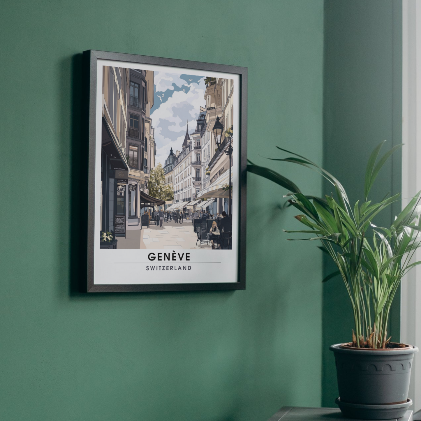 Affiche Genève | Impression de voyage Suisse | Affiche Suisse