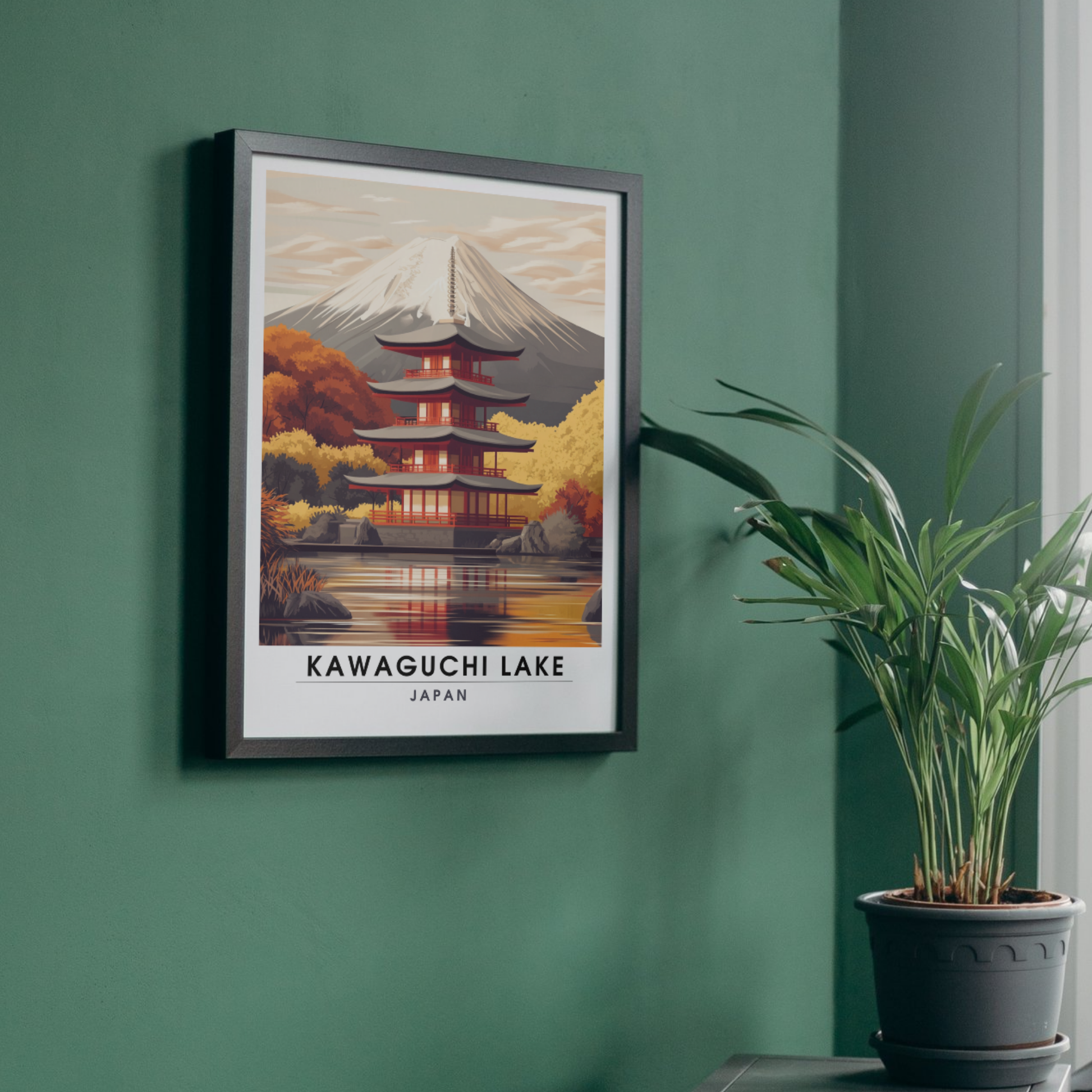 Affiche Kawaguchi Lake| Impression Japan | Affiche Lake