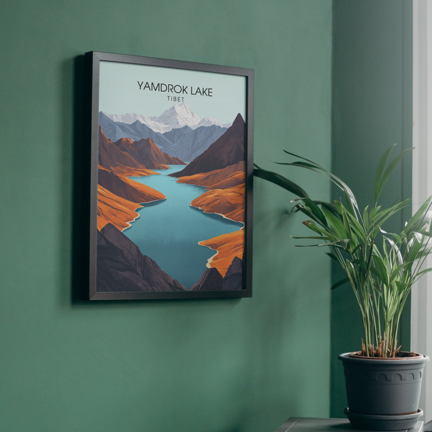 Affiche Lac Yamdrok | Poster Tibet | Affiche Lac