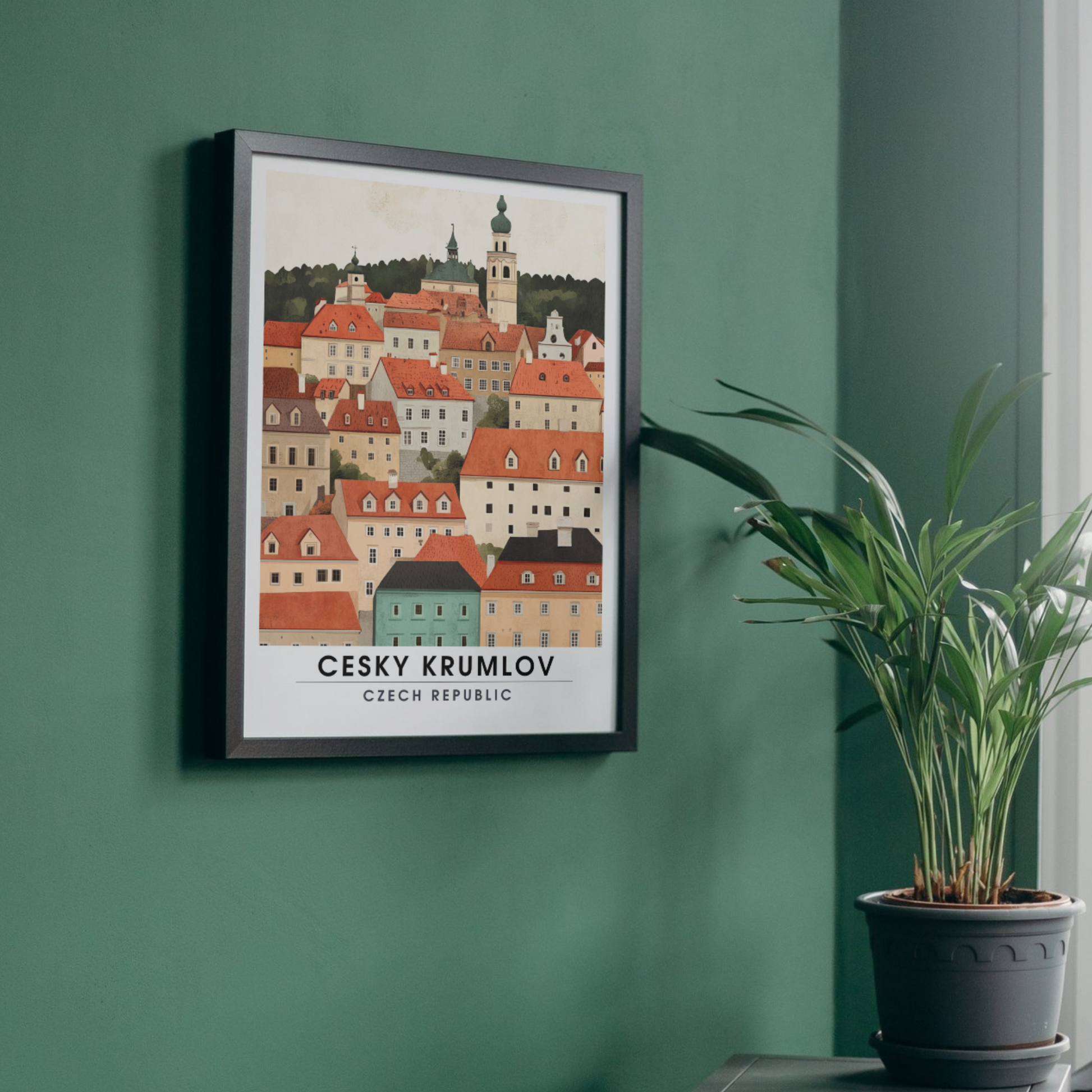 Affiche Český Krumlov | Impression de République tchèque | Affiche République tchèque