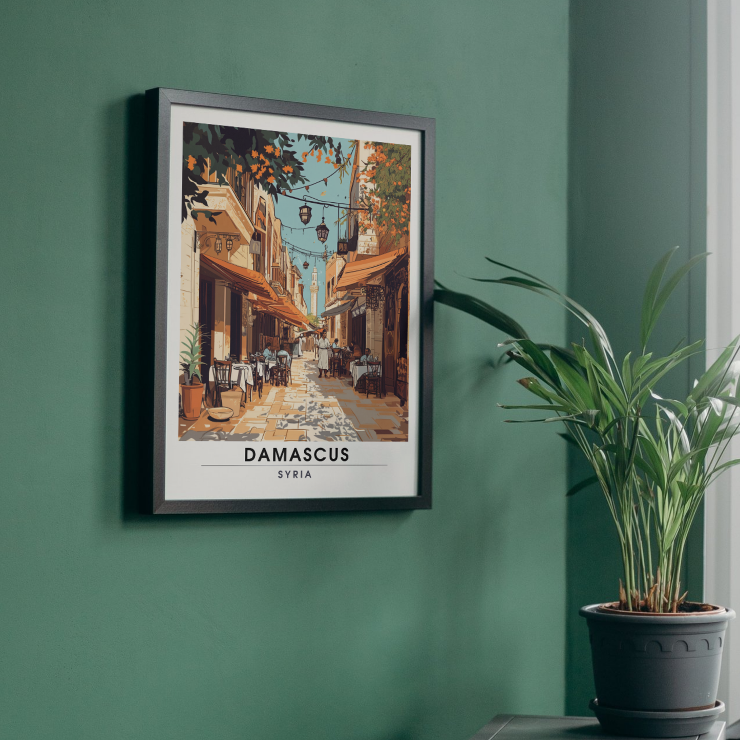 Damaskus Poster | Damaskus Druck | Syrien Reiseposter