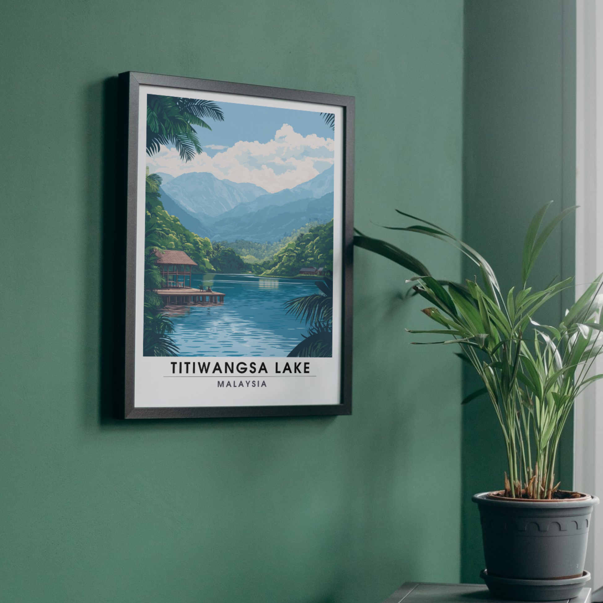Affiche Titiwangsa lake | Impression Malaysia | Affiche Lake