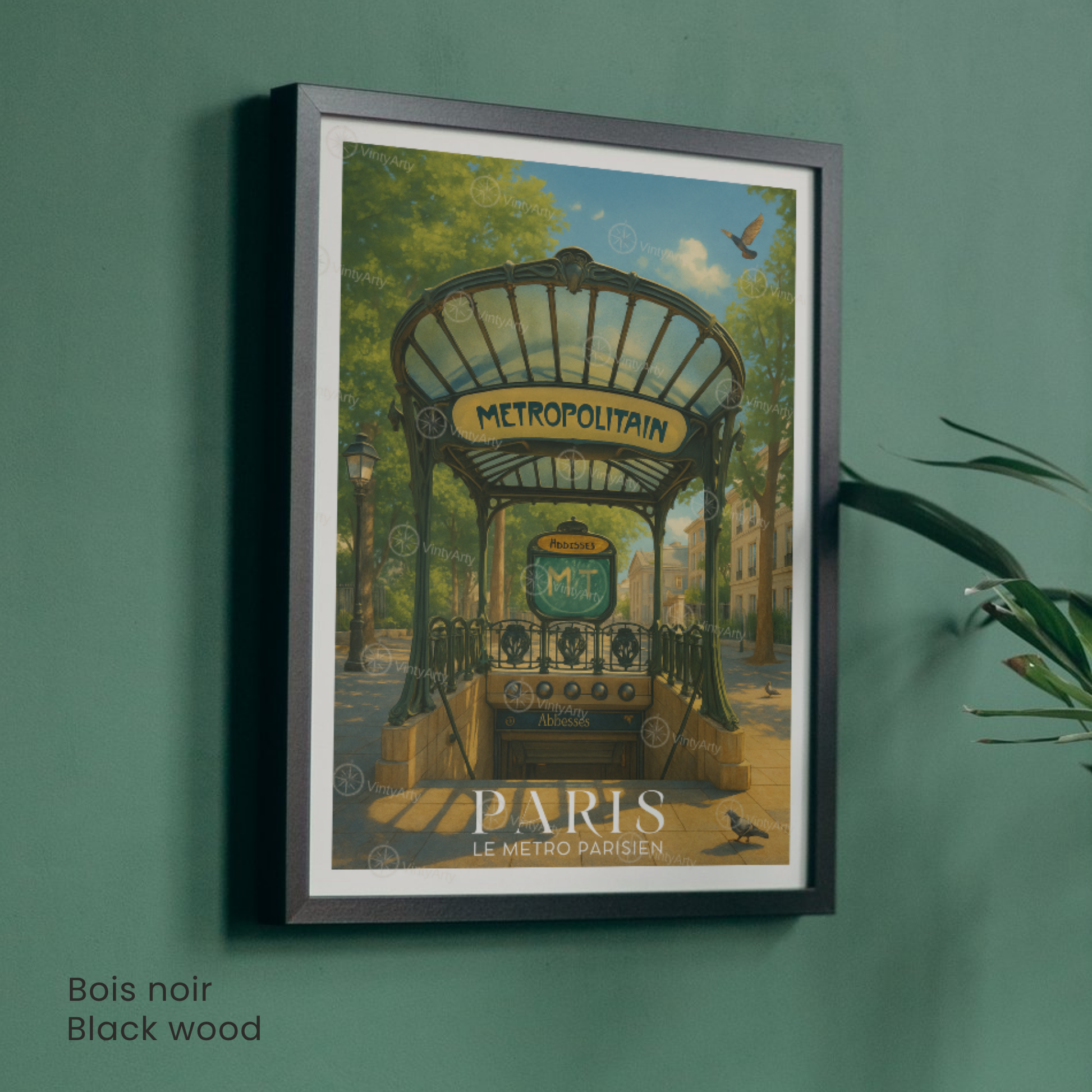 Affiche Paris | Poster artistique Métro | Affiche France