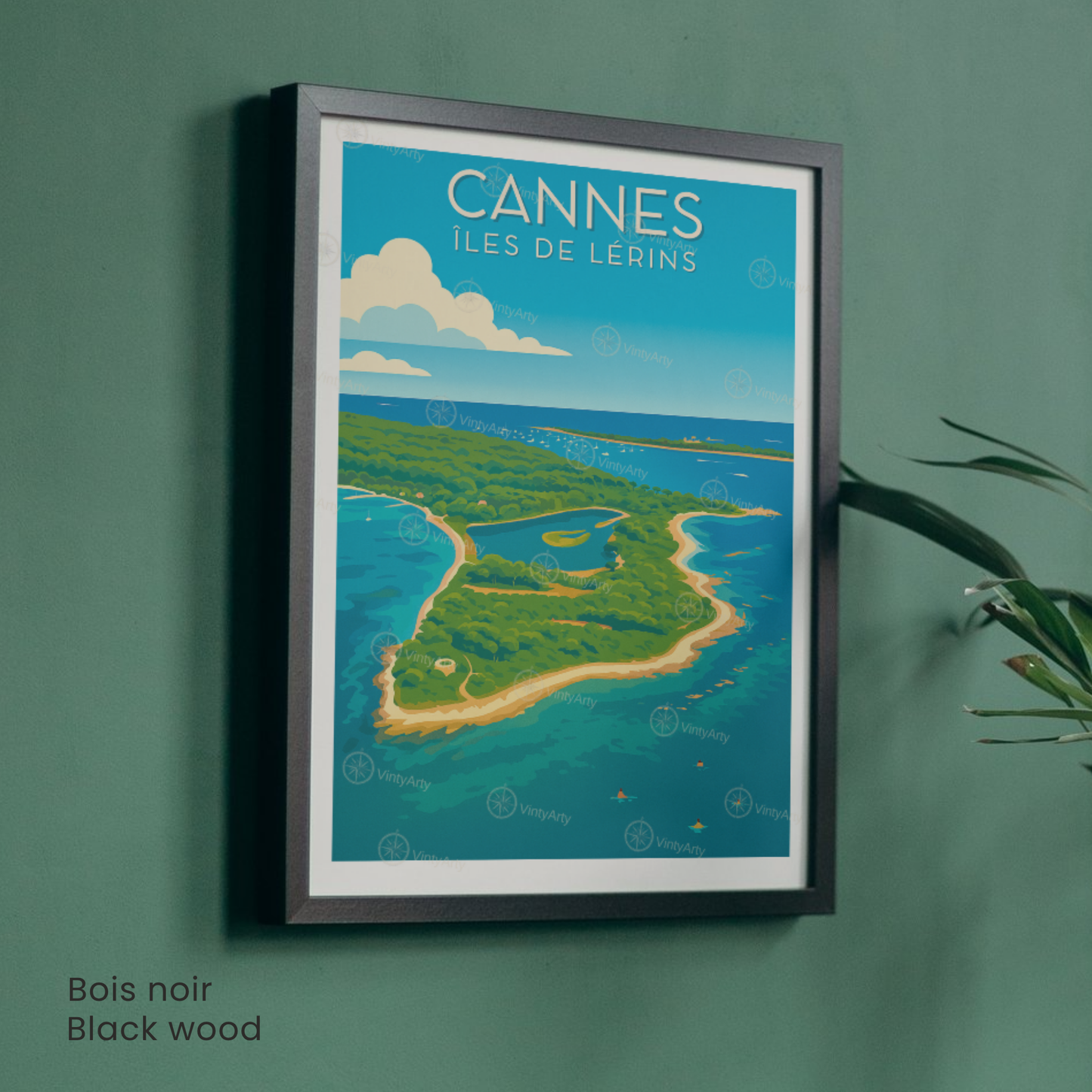Affiche Cannes | Poster Îles de Lérins | Affiche France