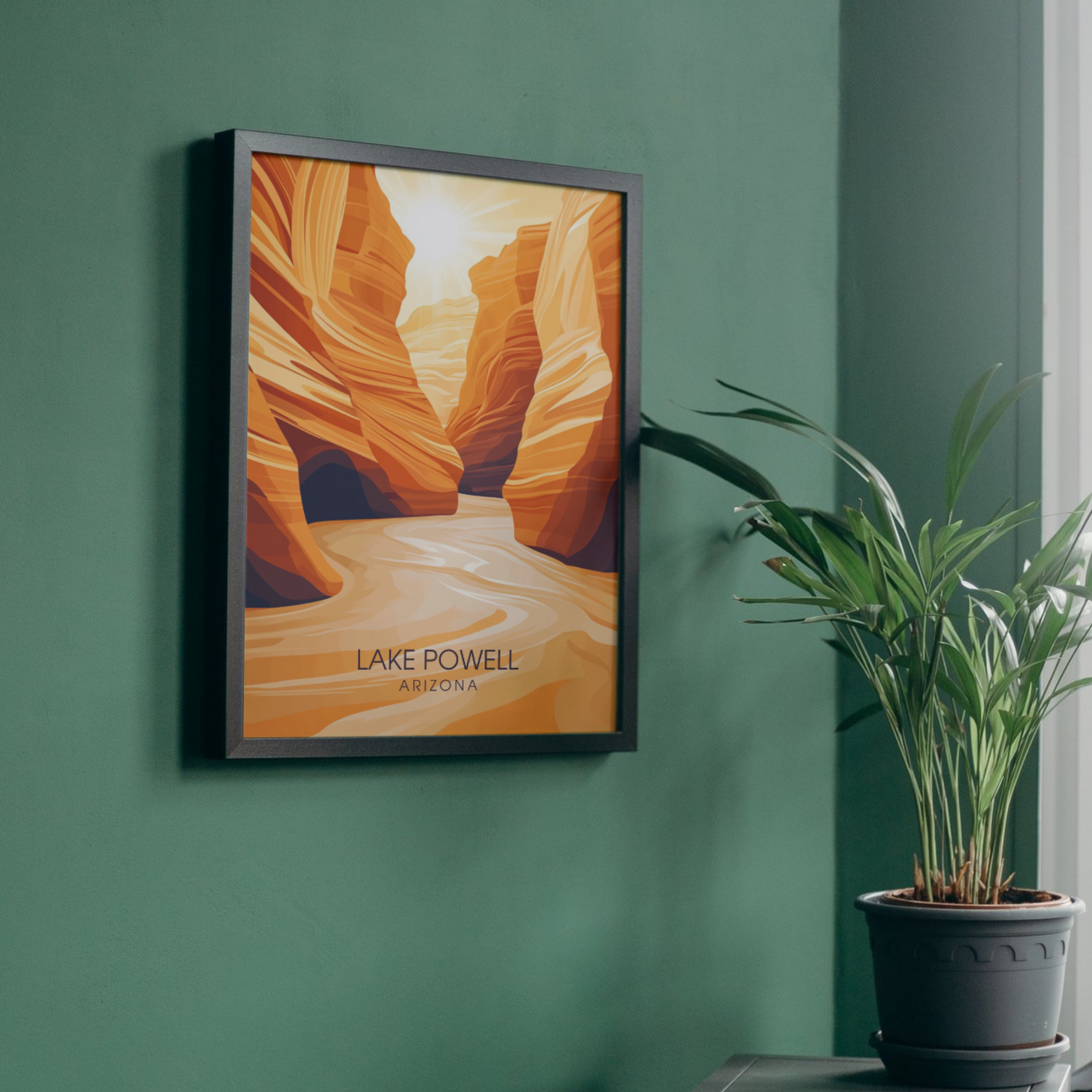 Affiche Lac Powell Arizona | Poster murale États-Unis | Affiche Lac