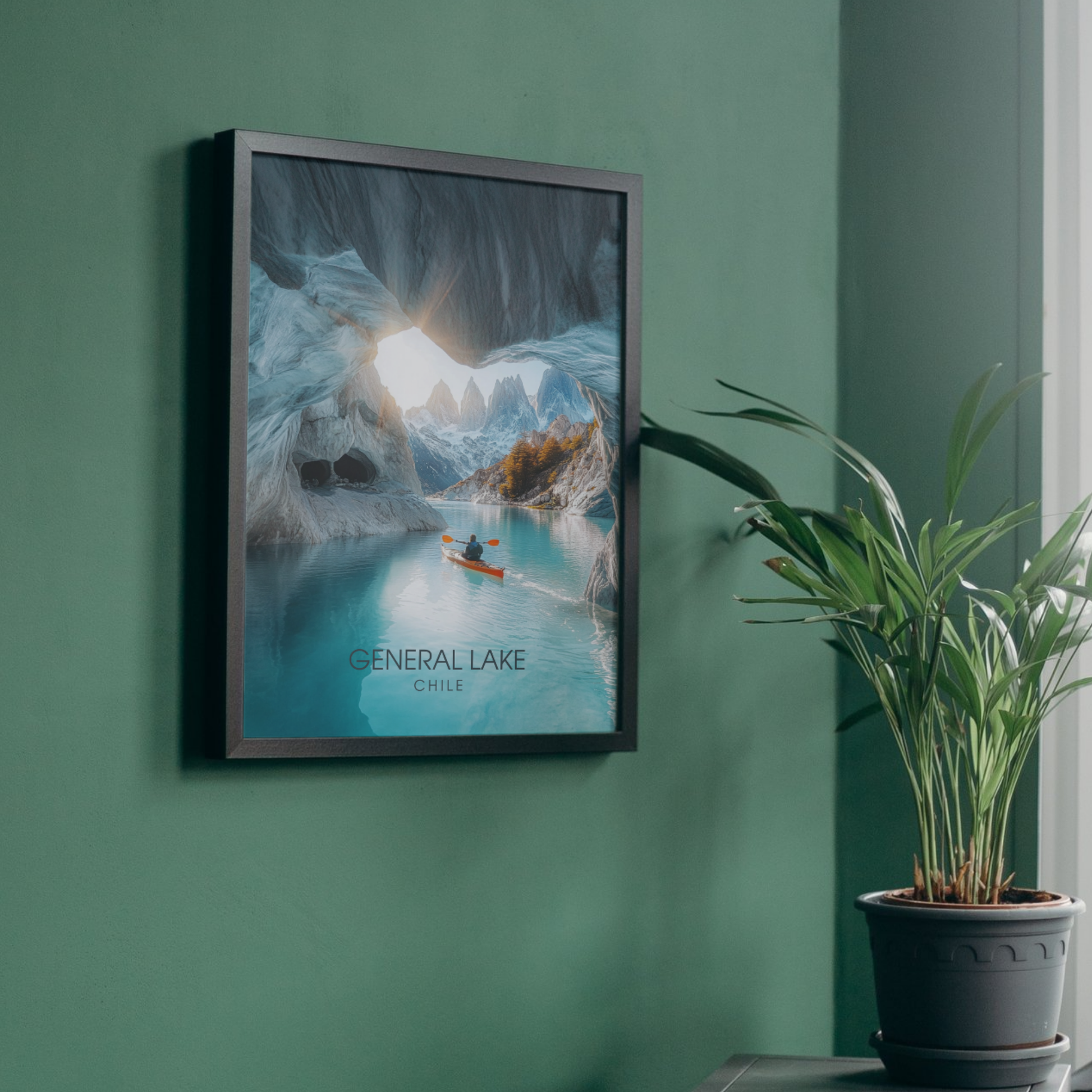 Affiche Lac Général | Poster Chili | Affiche Lac