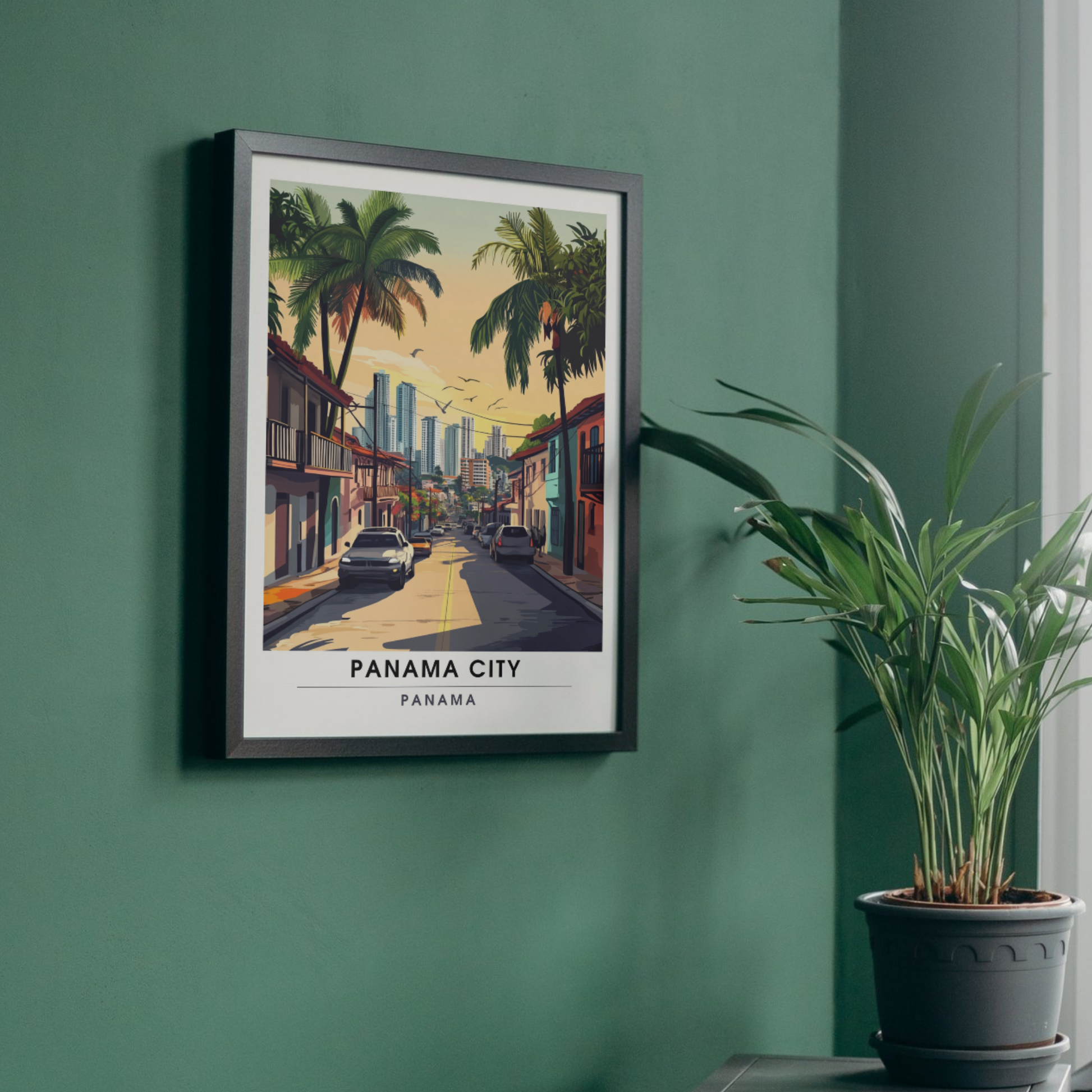 Affiche Ville de Panama | Impression de voyage Panama | Affiche Panama