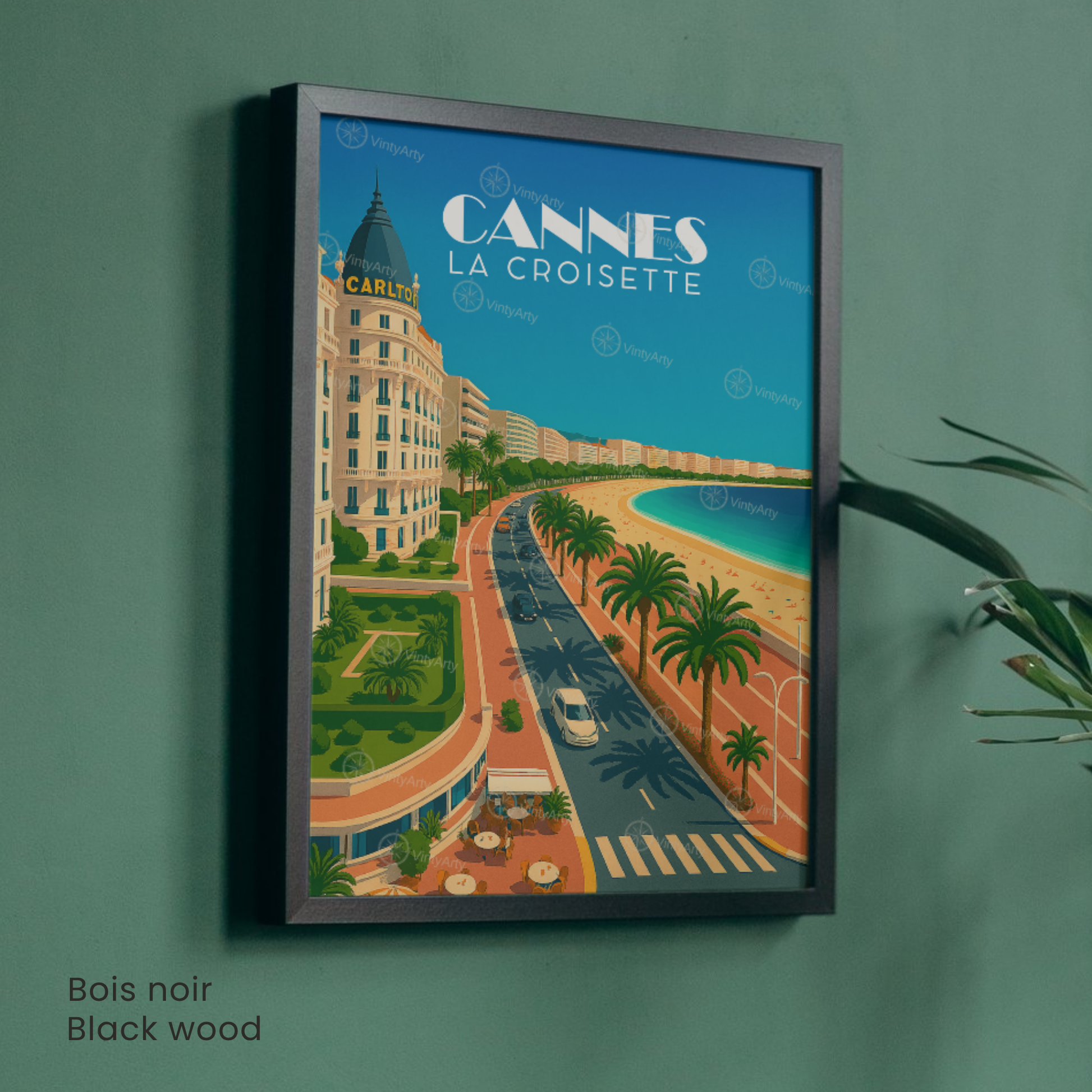 Affiche Cannes | Poster La Croisette | Affiche France