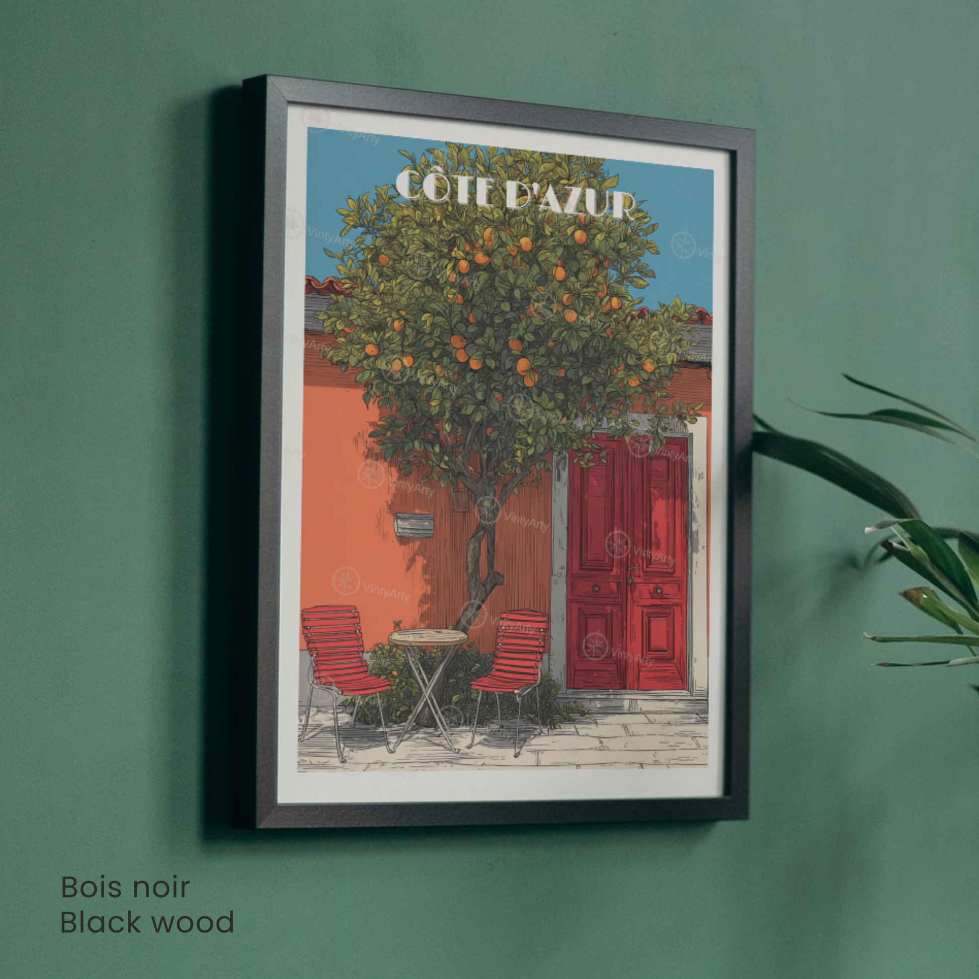 Affiche Côte d’Azur | Poster mural Côte d’Azur | Affiche France