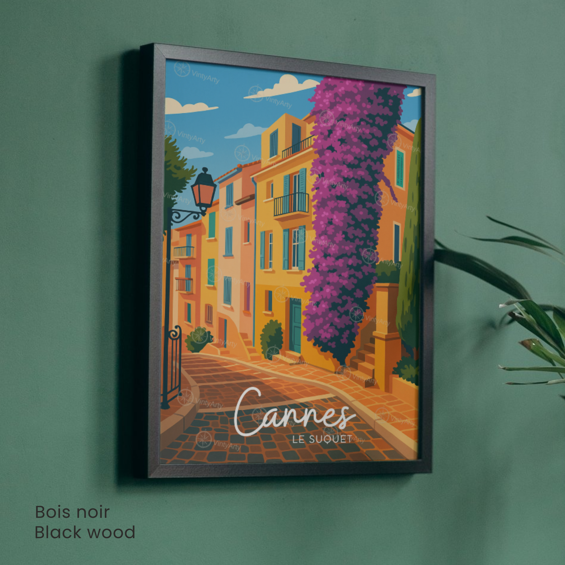 Affiche Cannes | Poster mural Le Suquet | Affiche France