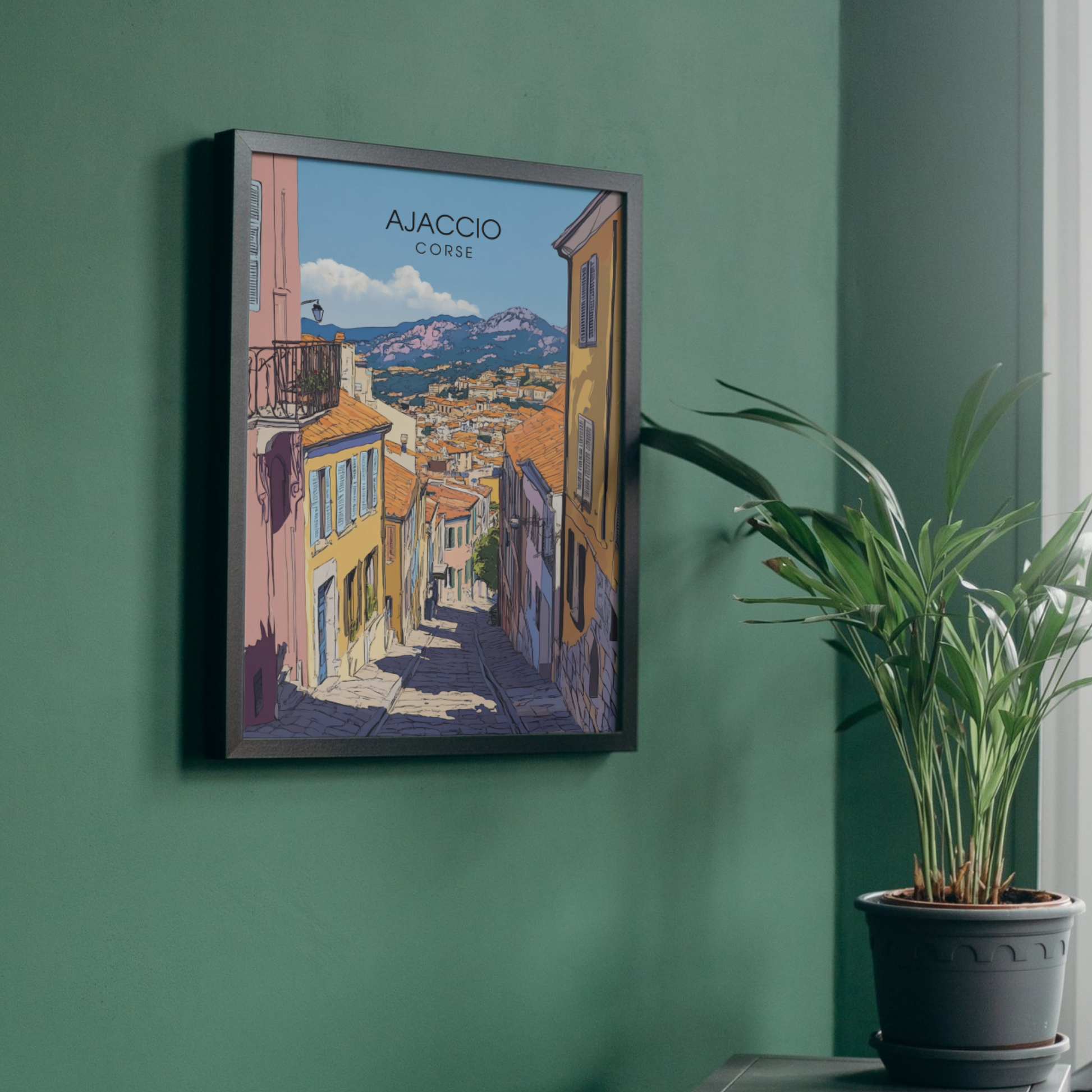 Affiche Ajaccio | Poster Corse | Affiche Corse