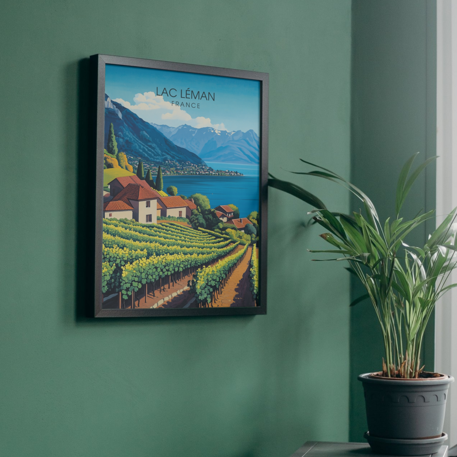 Affiche Lac Léman | impression France | Affiche Lac