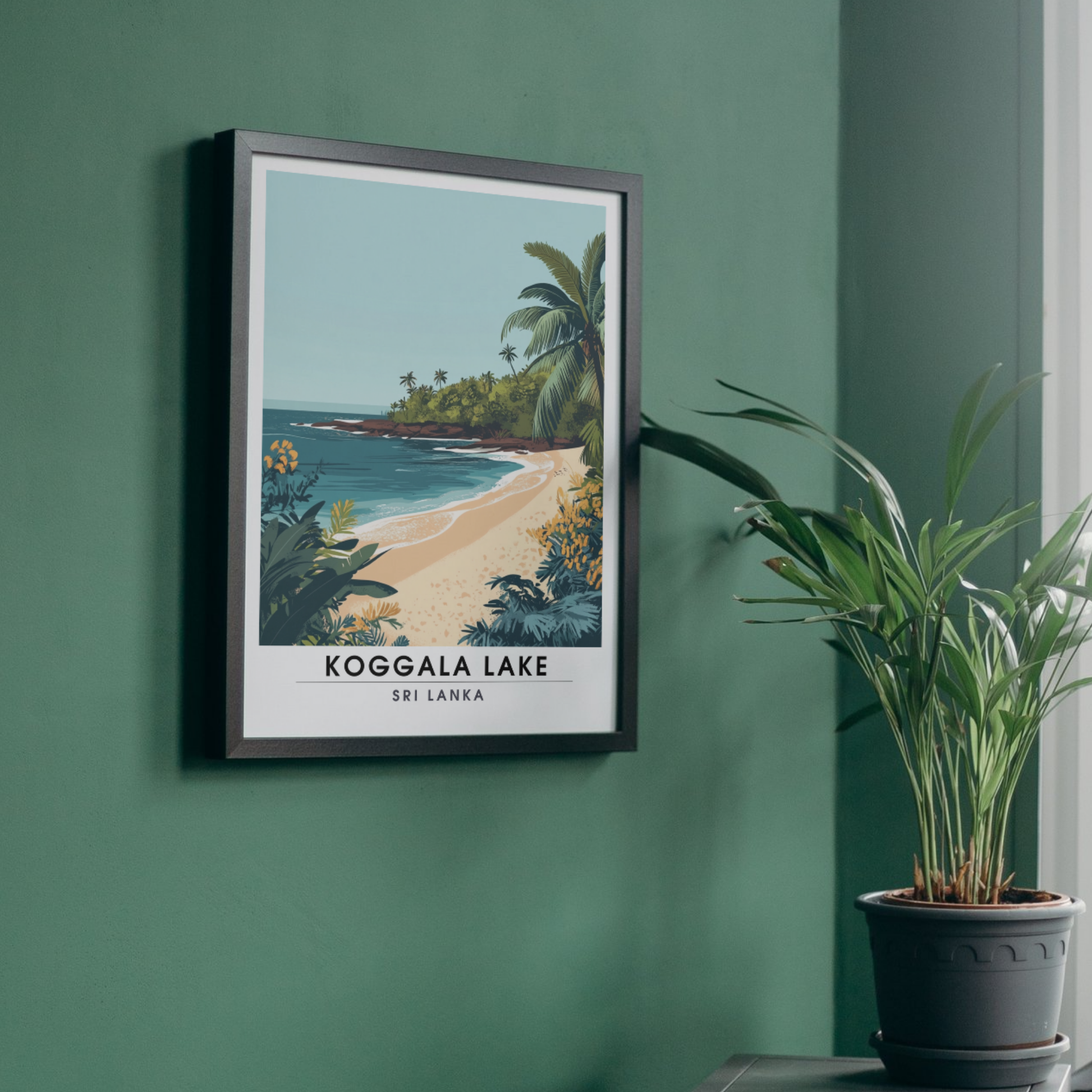 Affiche Lac Koggala | Impressions de voyage Sri Lanka | Affiche Lac