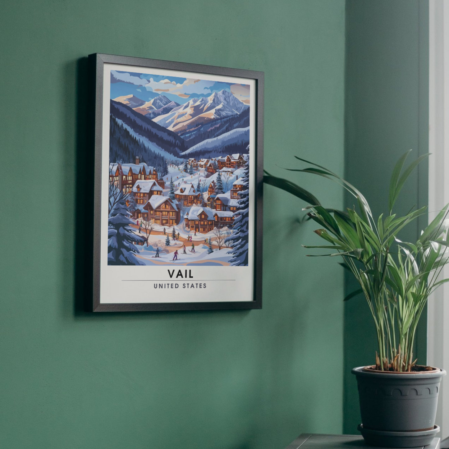 Affiche Vail, USA | impression Vail | Affiche Ski | Colorado