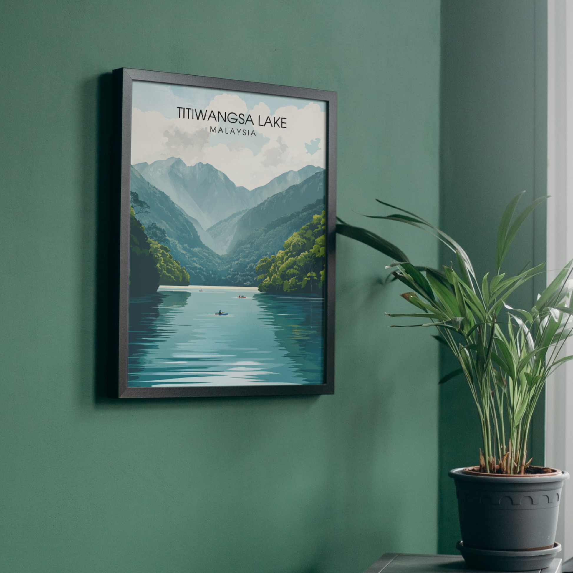 Affiche Titiwangsa lake | Impression Malaysia | Affiche Lake