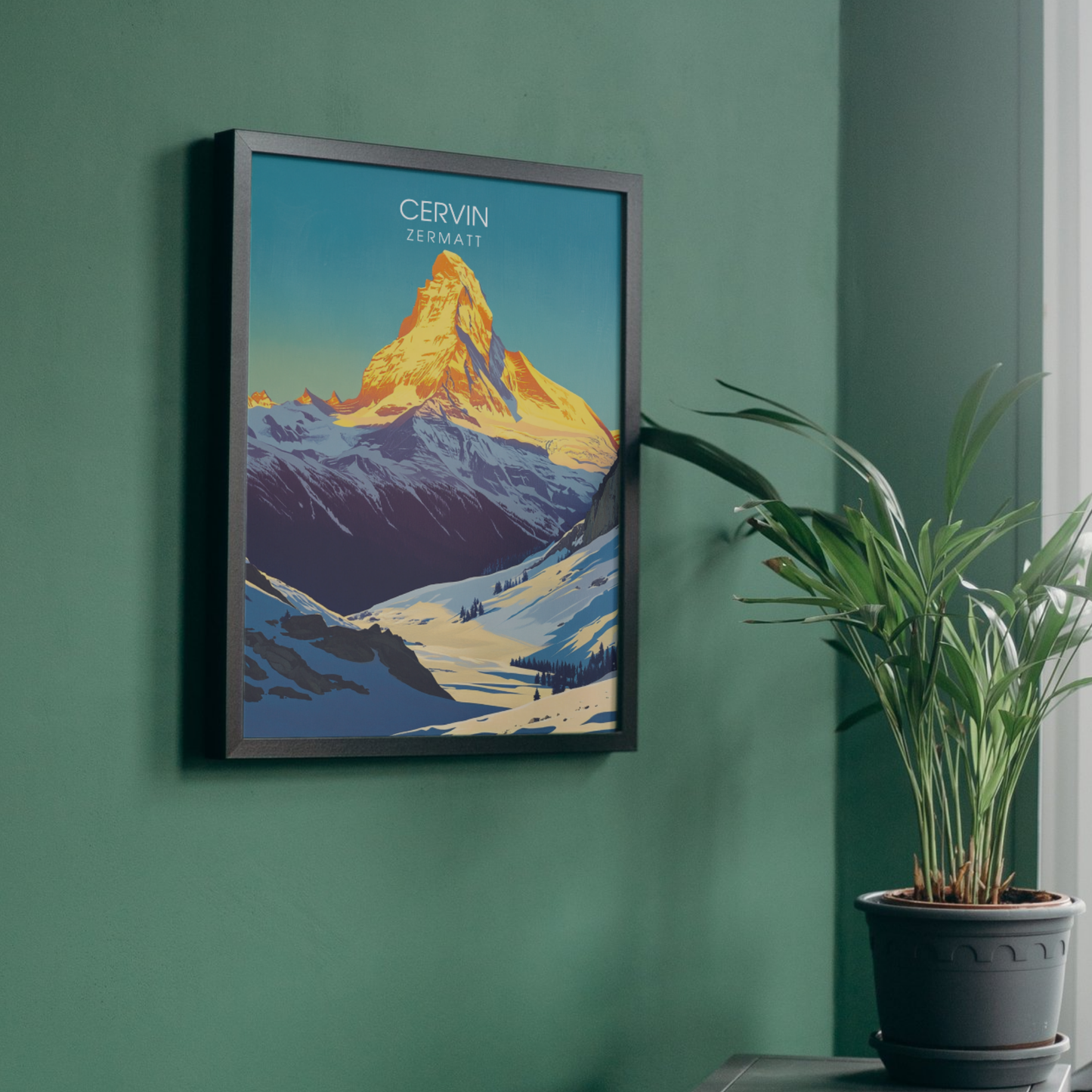 Affiche Cervin | Poster de voyage Suisse | Affiche Suisse