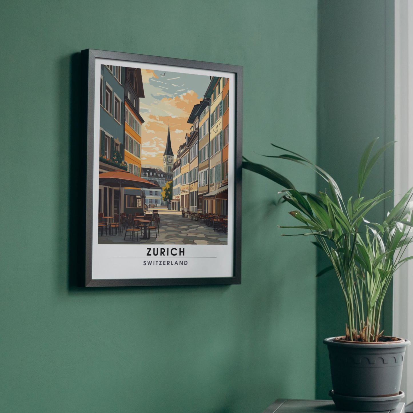 Affiche Zurich | Poster Murale Suisse | Affiche Suisse