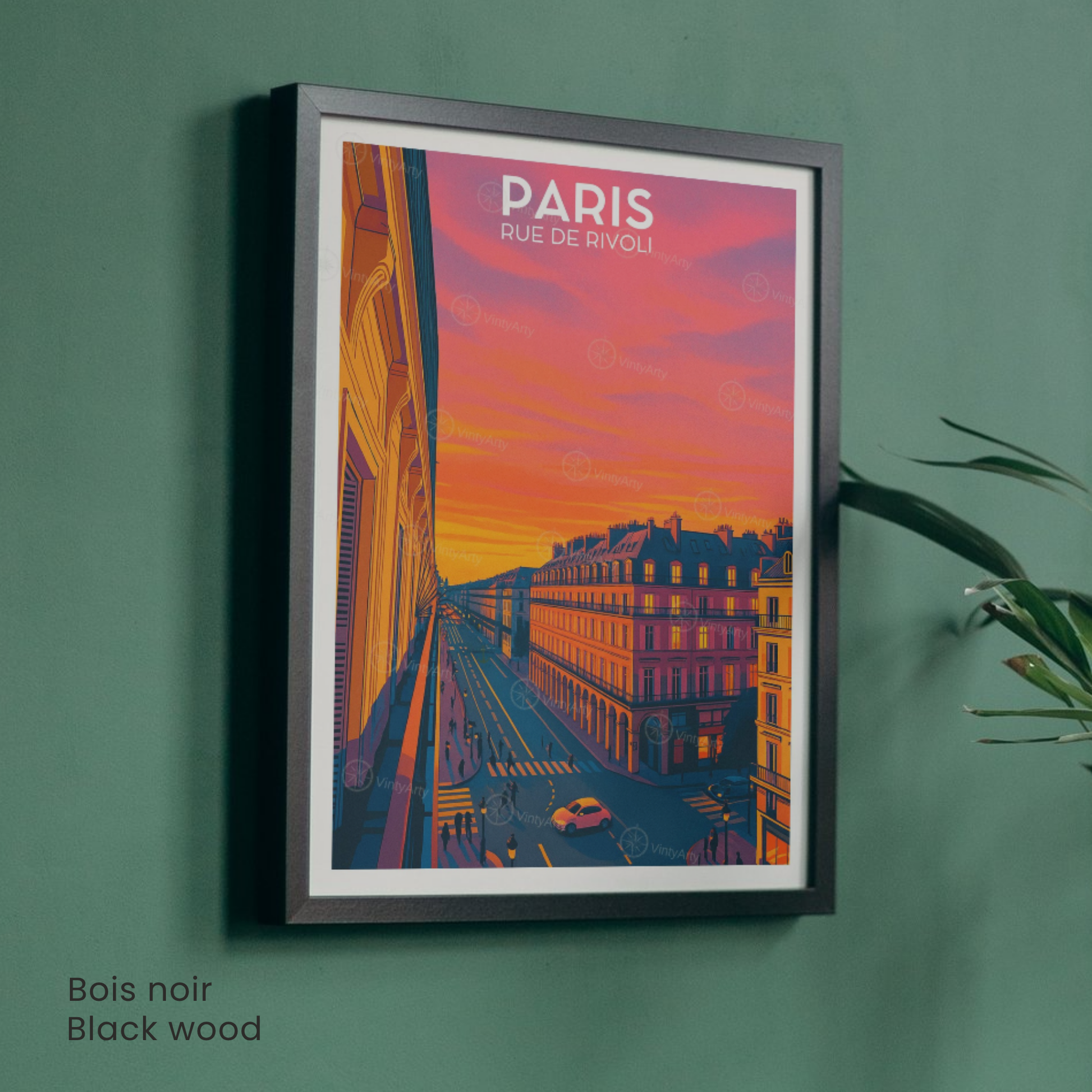 Affiche Paris | Impression Rue de Rivoli | Affiche France