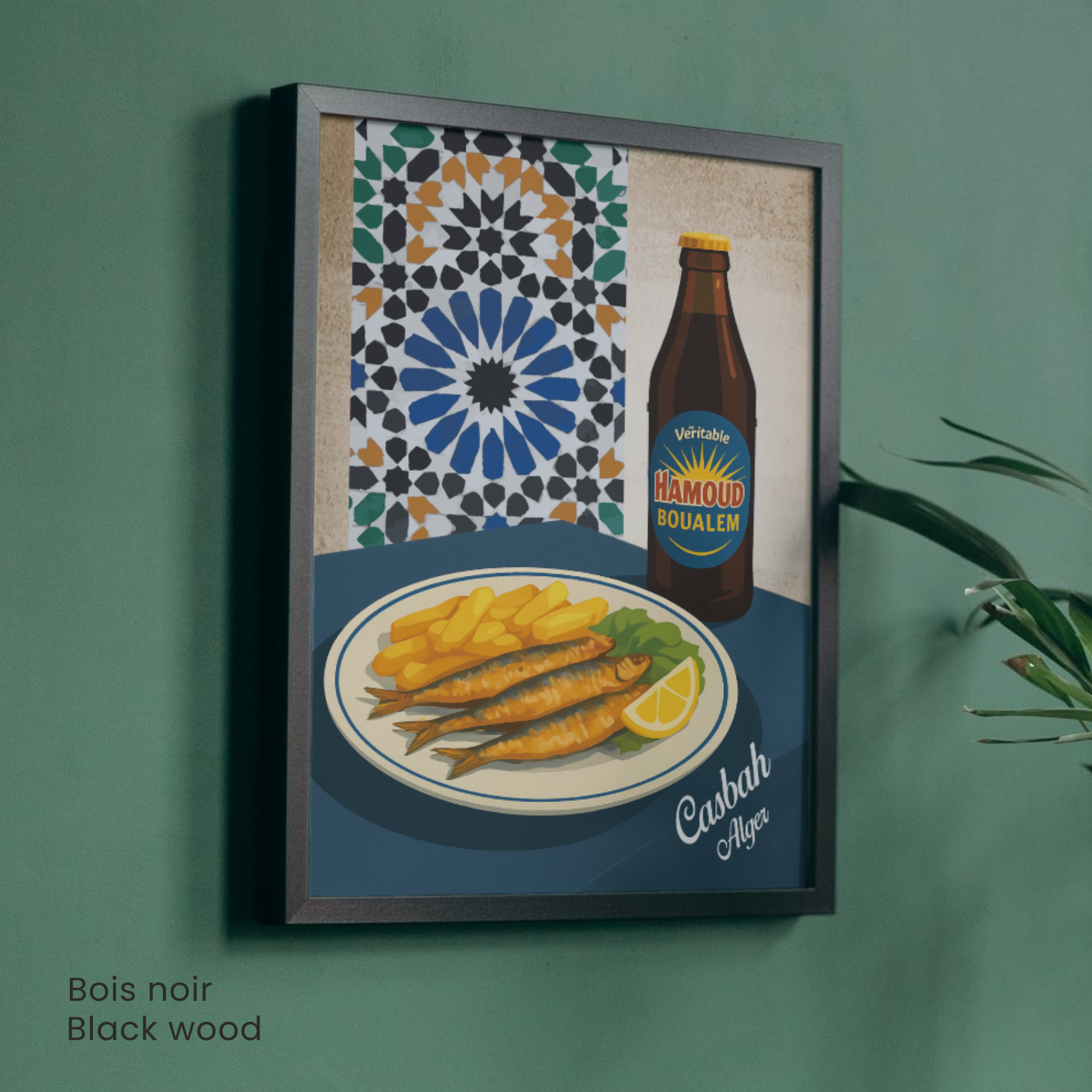 Affiche Alger | Poster déco Casbah | Affiche Algérie