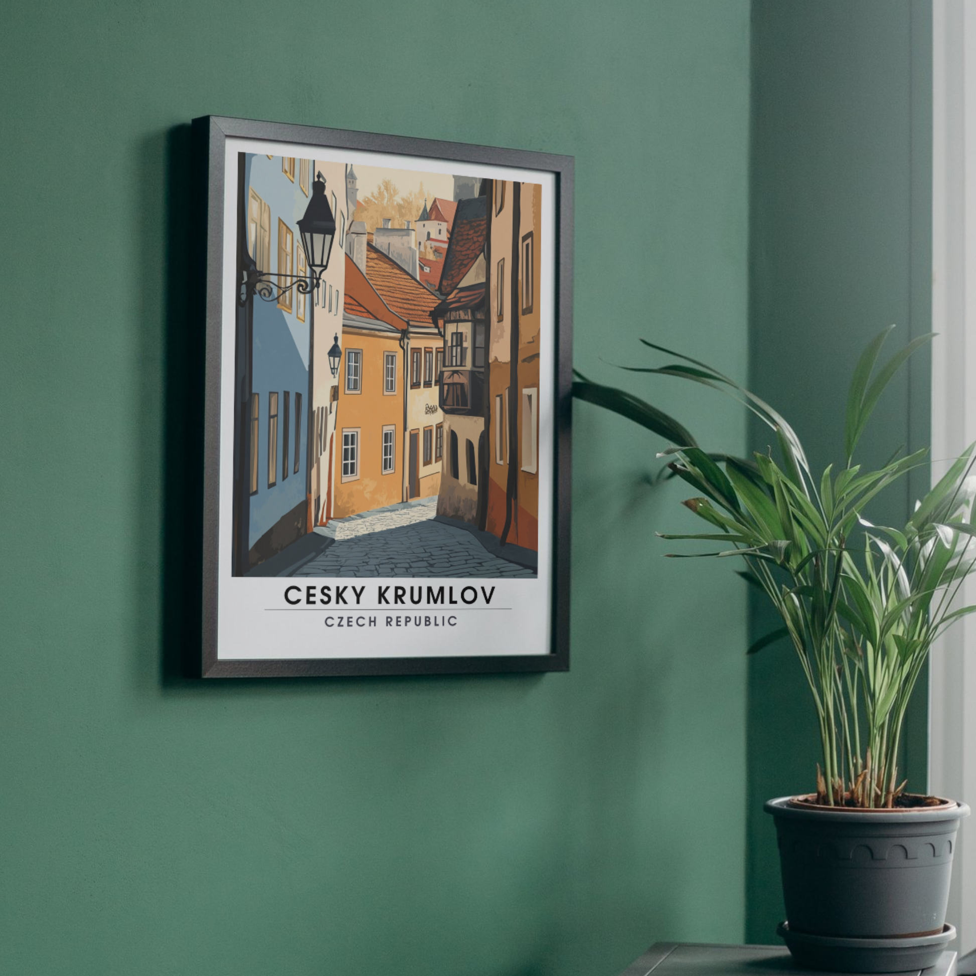 Affiche Český Krumlov | Poster décoratif République tchèque | Affiche République tchèque