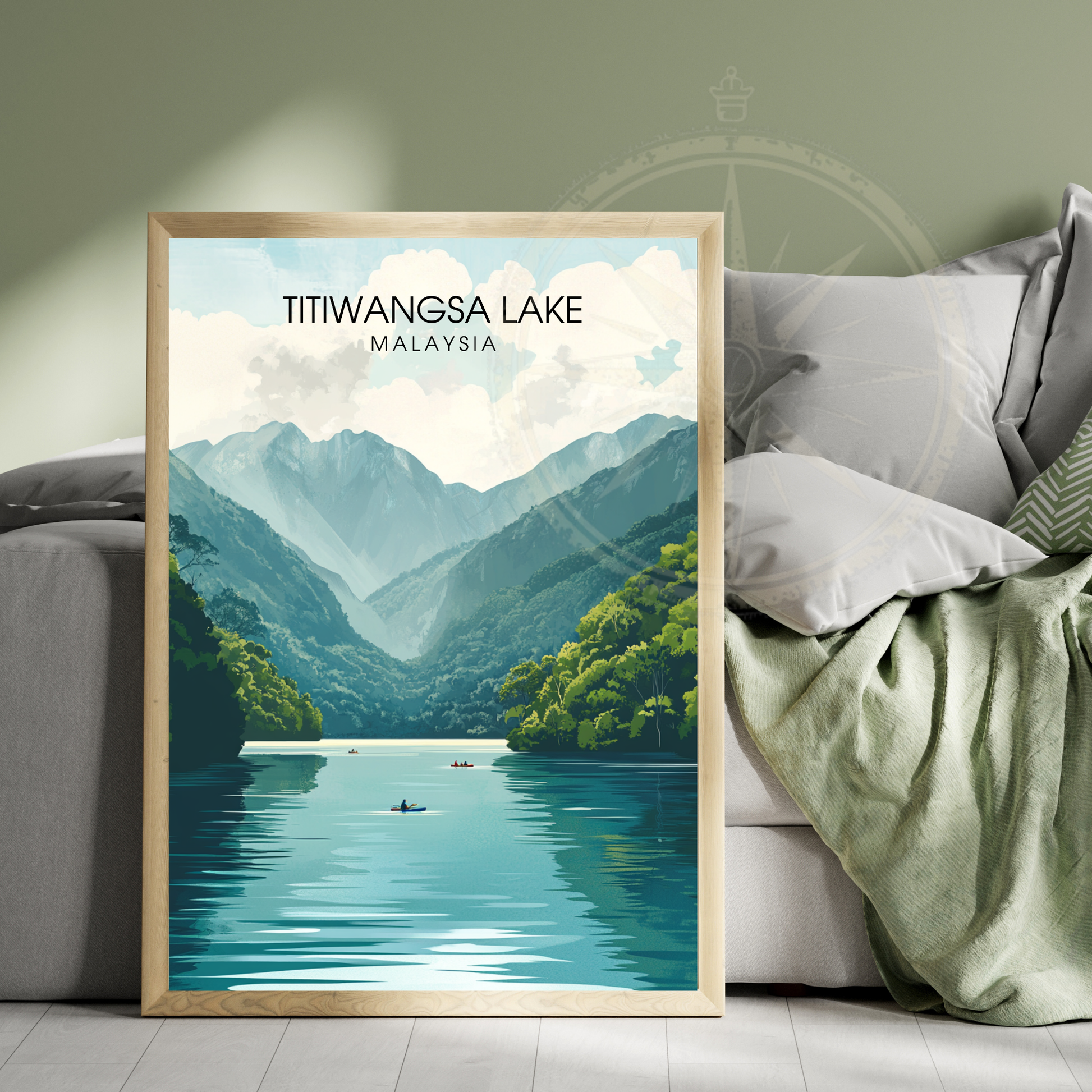 Affiche Titiwangsa lake | Impression Malaysia | Affiche Lake