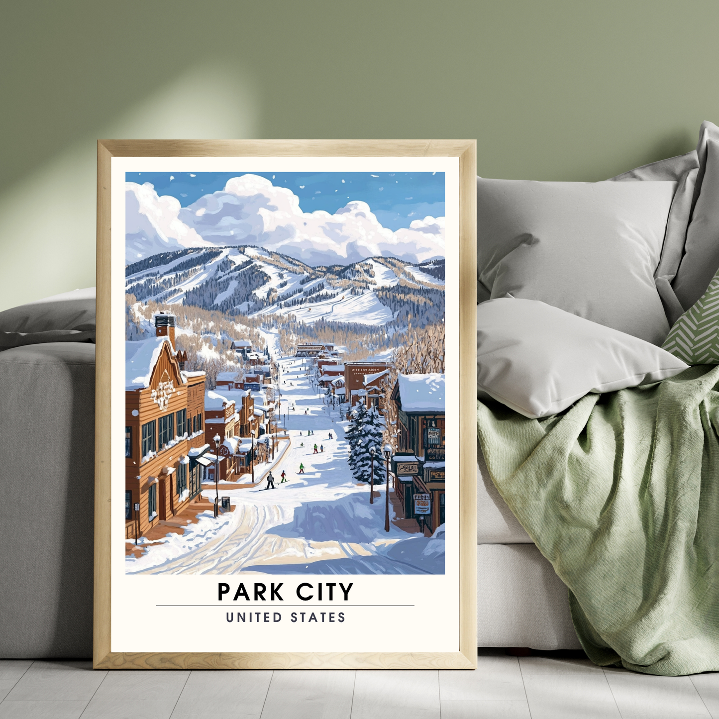 Affiche Park City, USA | impression Park City | Affiche Ski | Utah