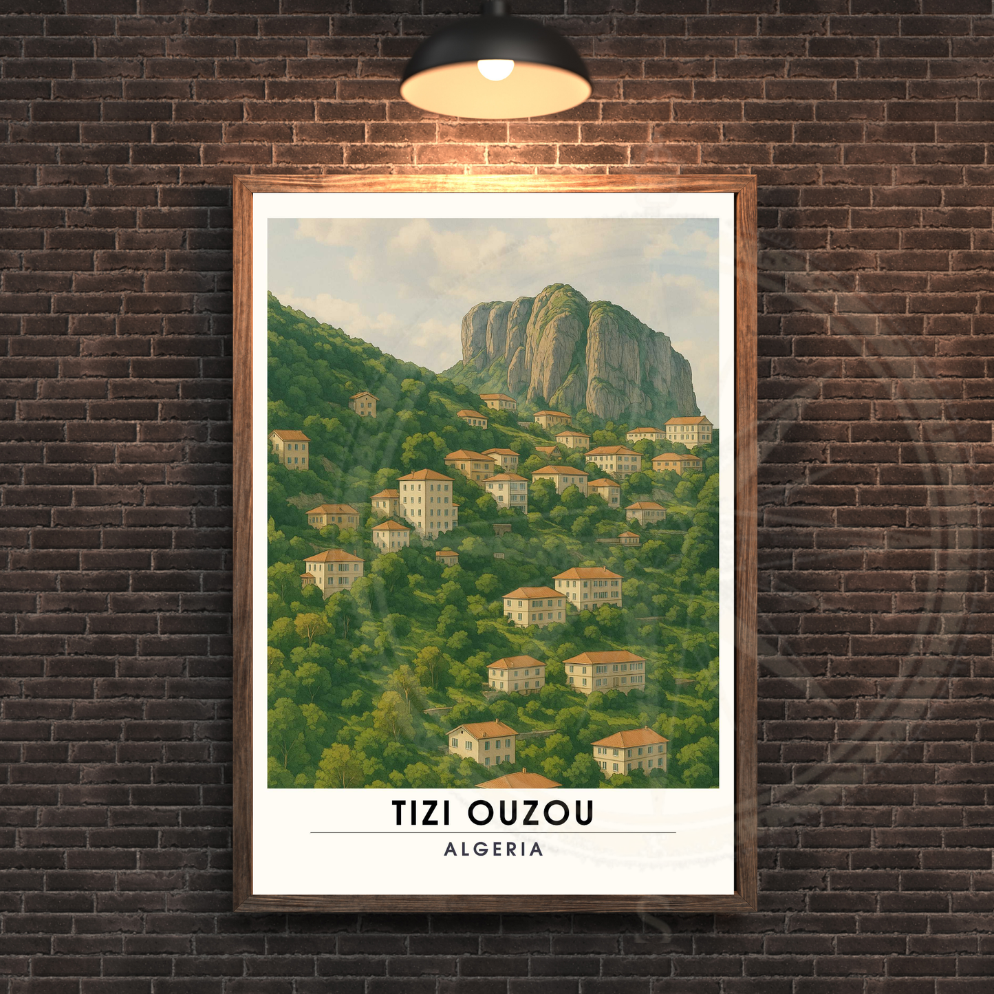 Affiche Tizi Ouzou | Poster Tizi Ouzou | Affiche Kabylie | Affiche Algérie