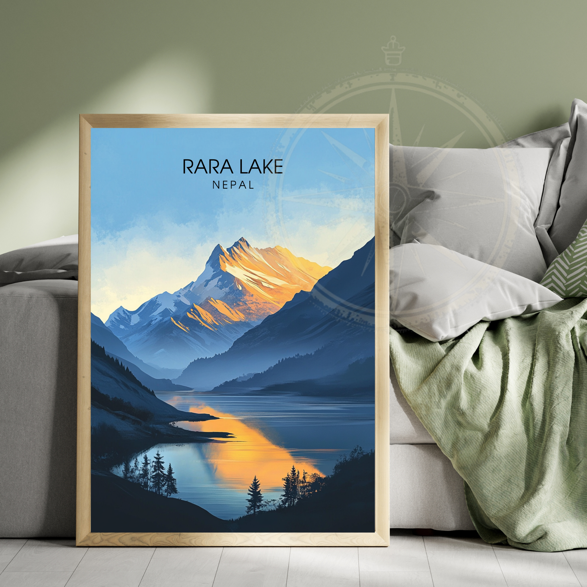 Affiche Rara Lake | Impression Nepal | Affiche Lake