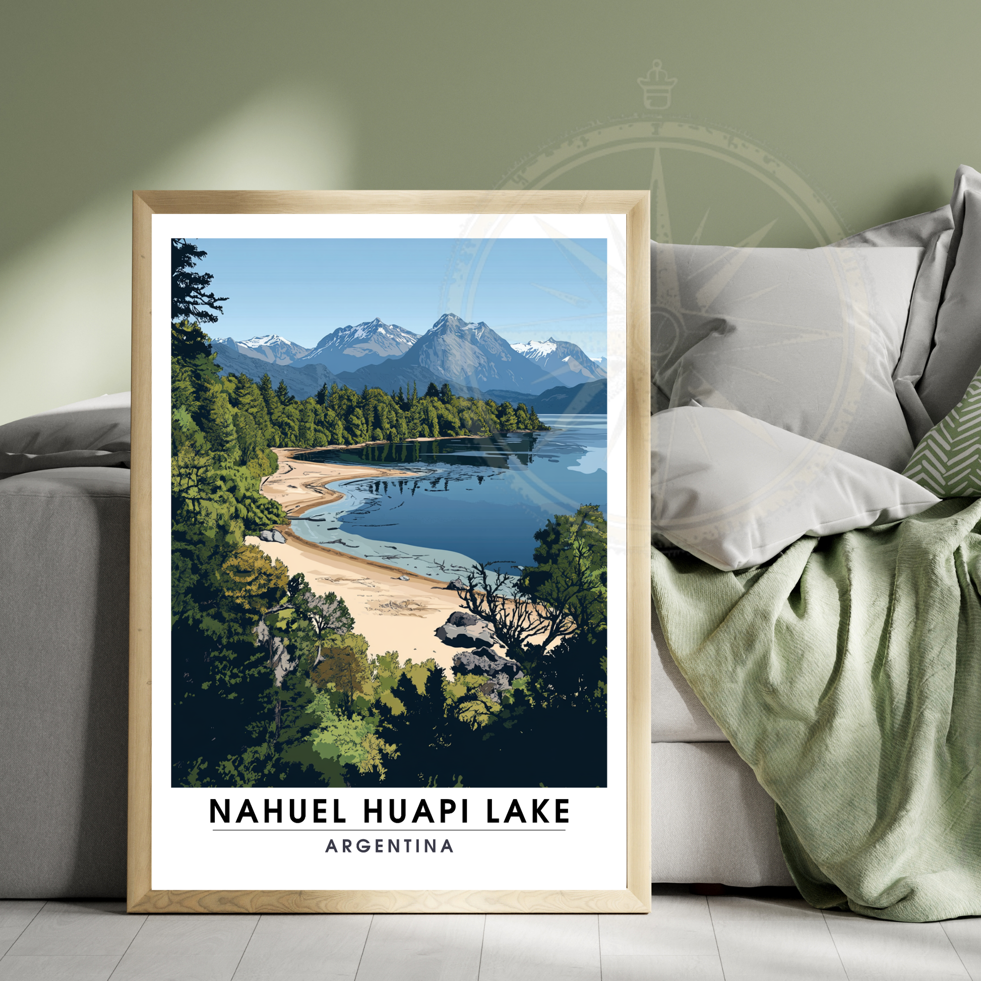Affiche Lac Nahuel Huapi | Poster Argentine | Affiche Lac