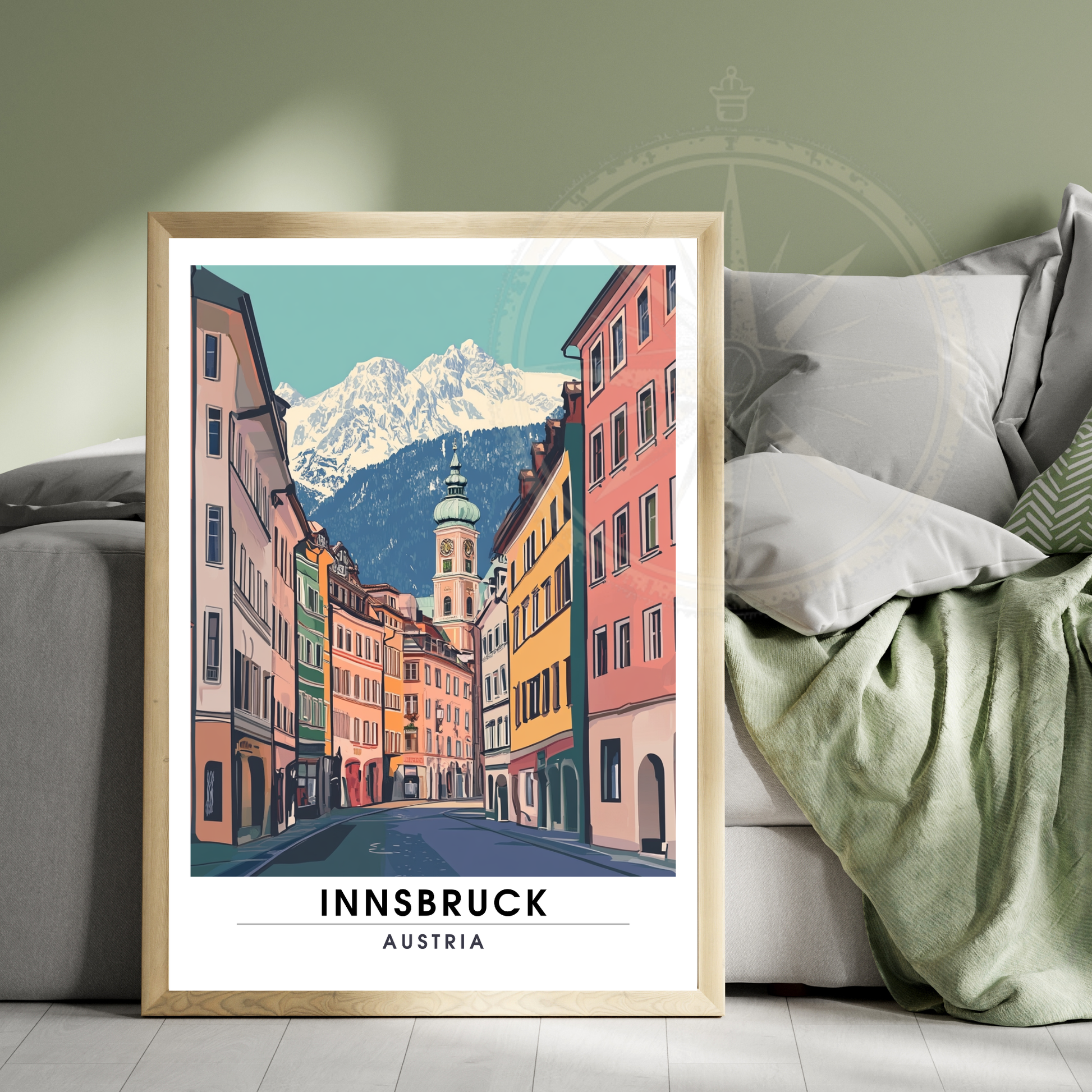 Affiche Innsbruck | Poster de voyage Autriche | Affiche Autriche