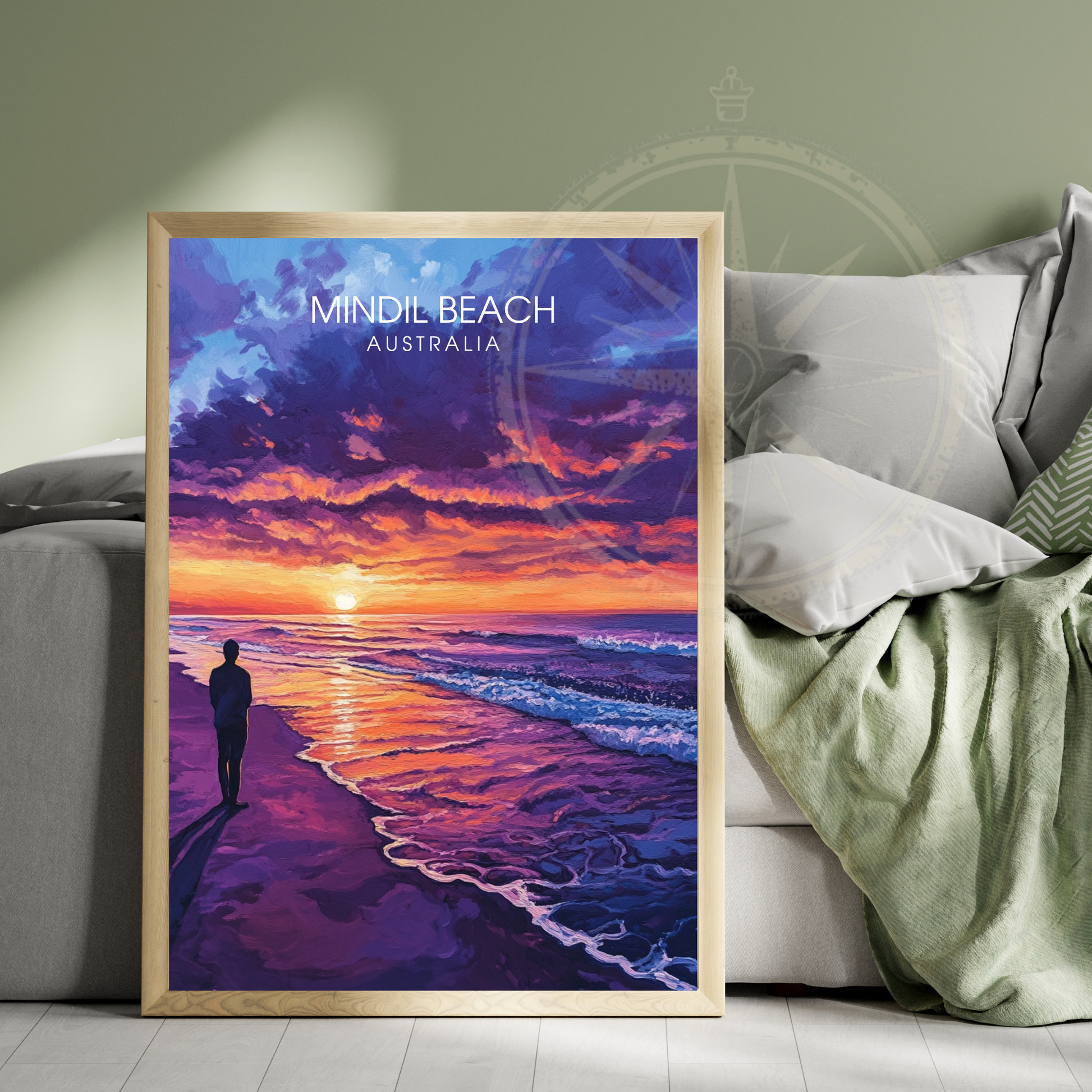 Affiche Plage de Mindil | Impression de voyage Australie | Affiche Australie