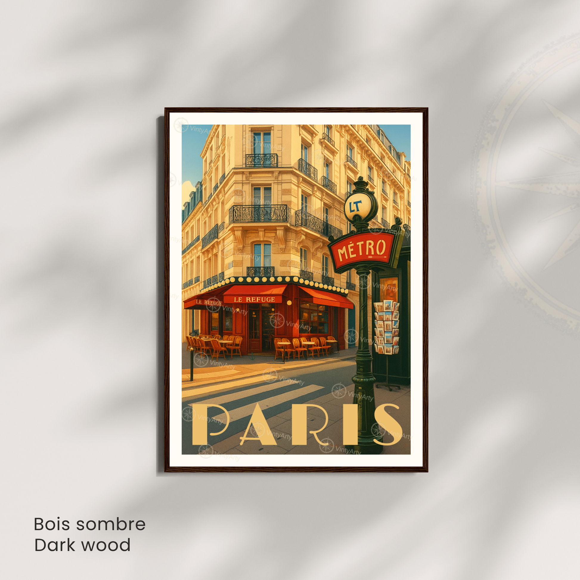 Affiche Paris | Impression artistique Métro | Affiche France