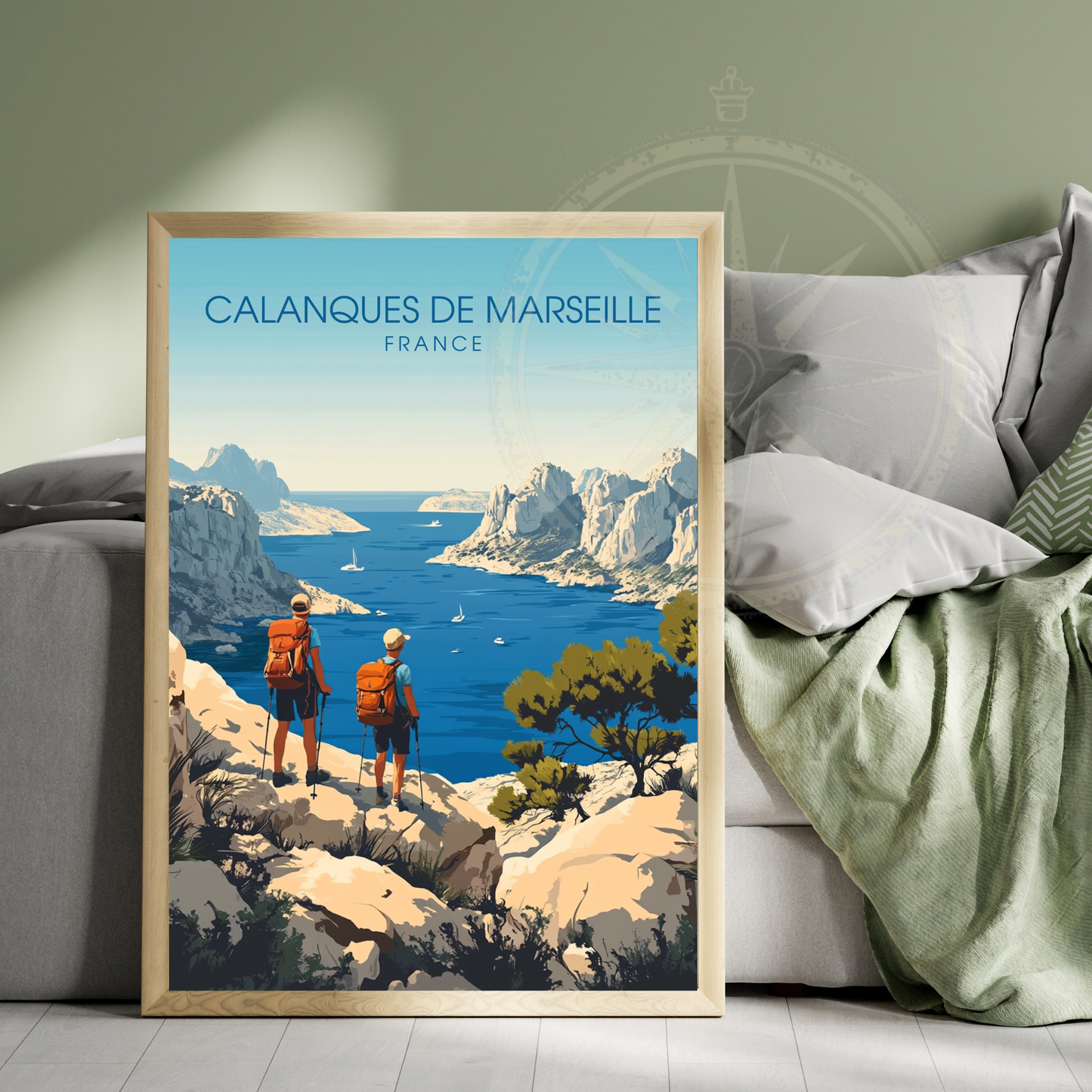 Impression France | Affiche Calanques de Marseille| Impression Calanques de Marseille