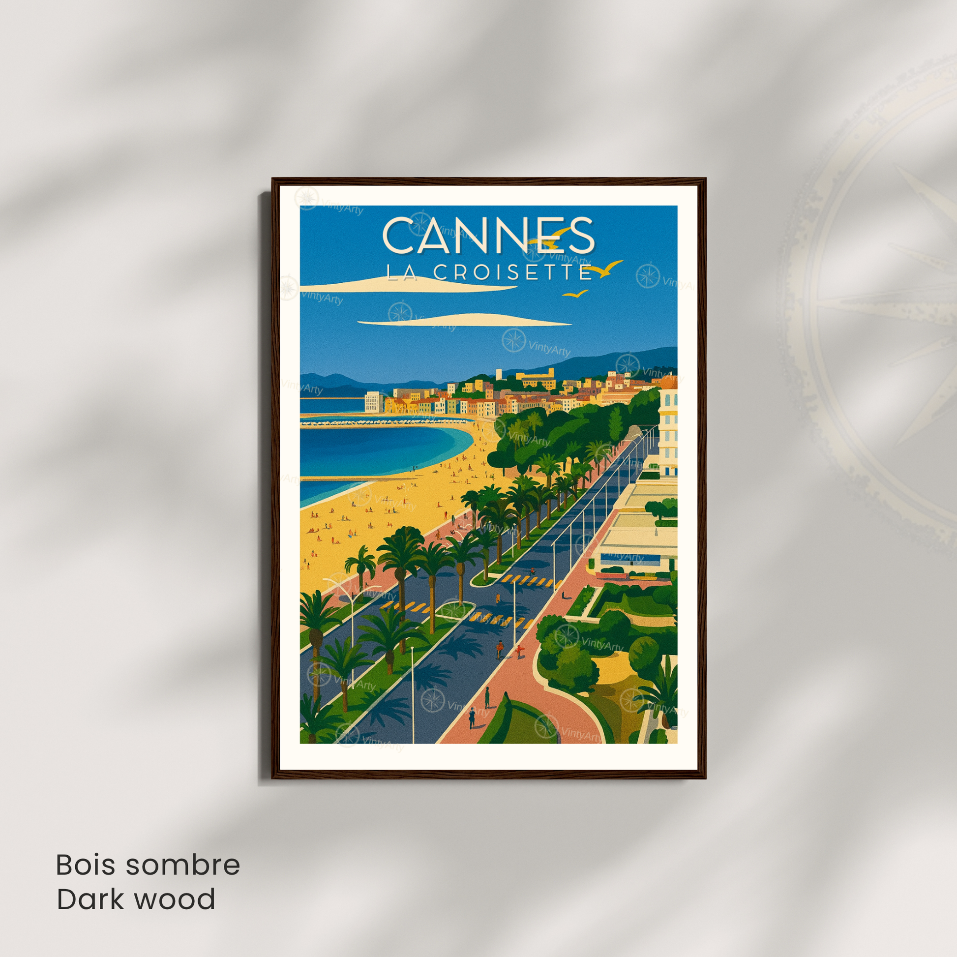 Affiche Cannes | Impression La Croisette | Affiche France