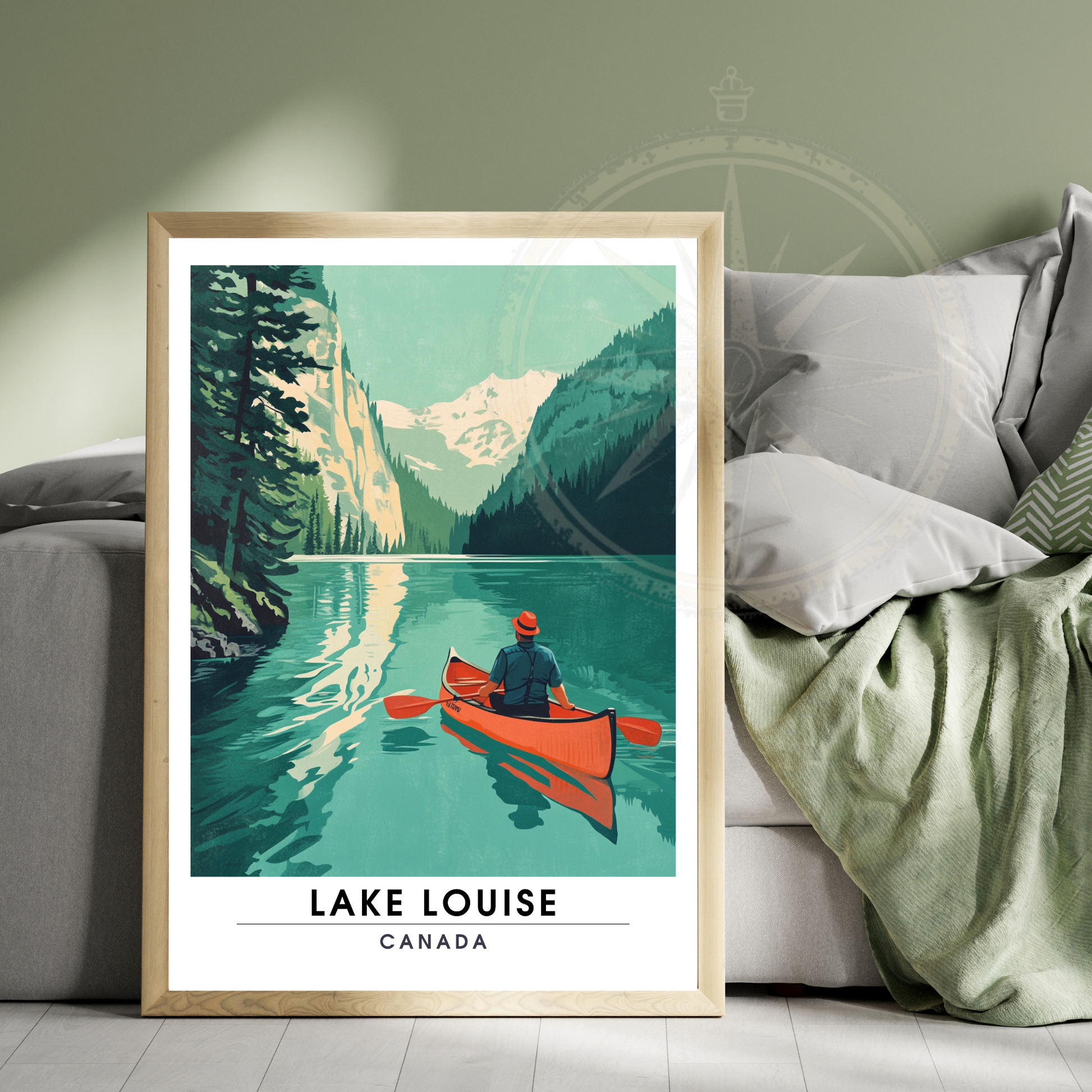 Affiche Lac Louise | Poster de voyage  Canada | Affiche Lac