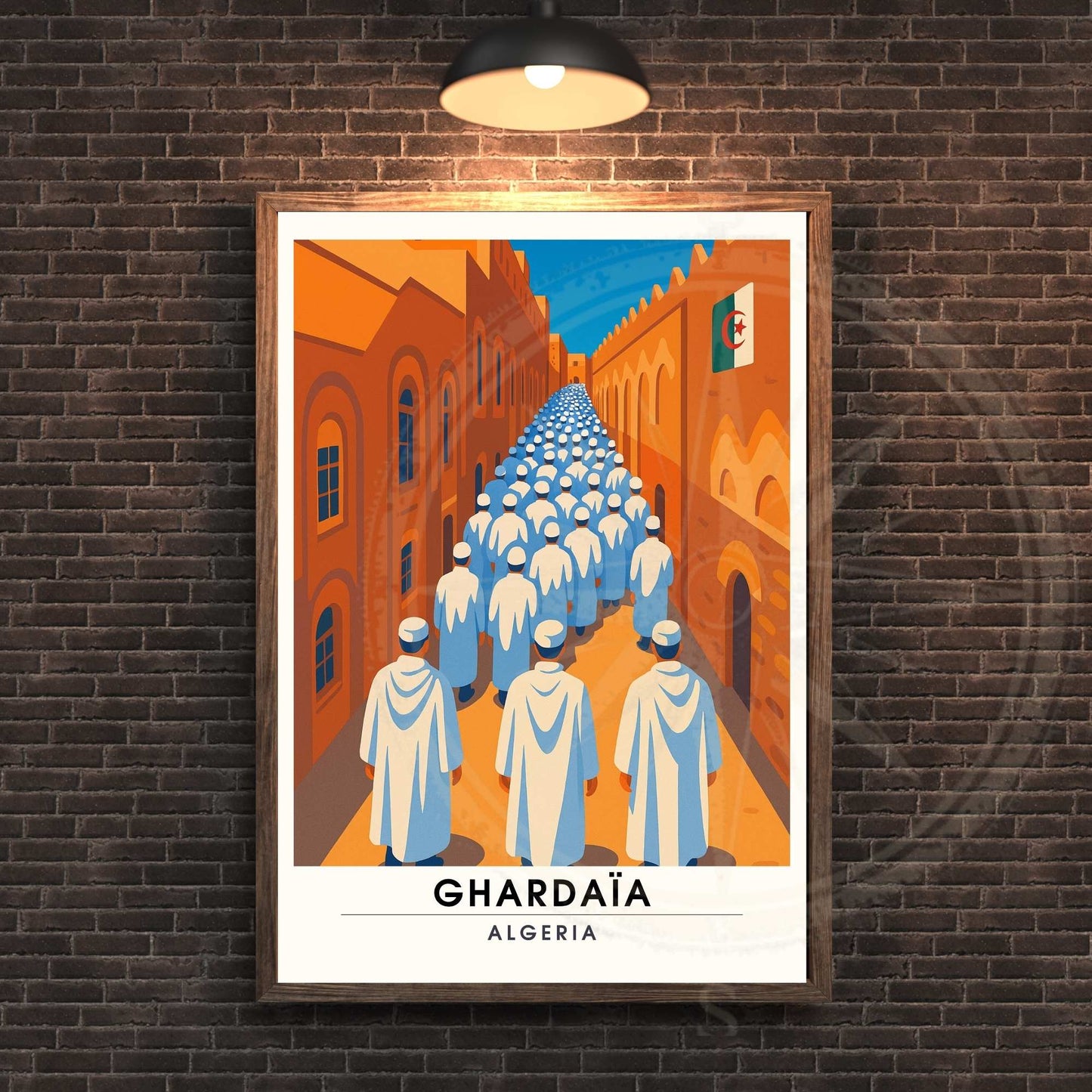 Affiche Ghardaïa | impression Ghardaïa | Affiche Sahara | Algérie