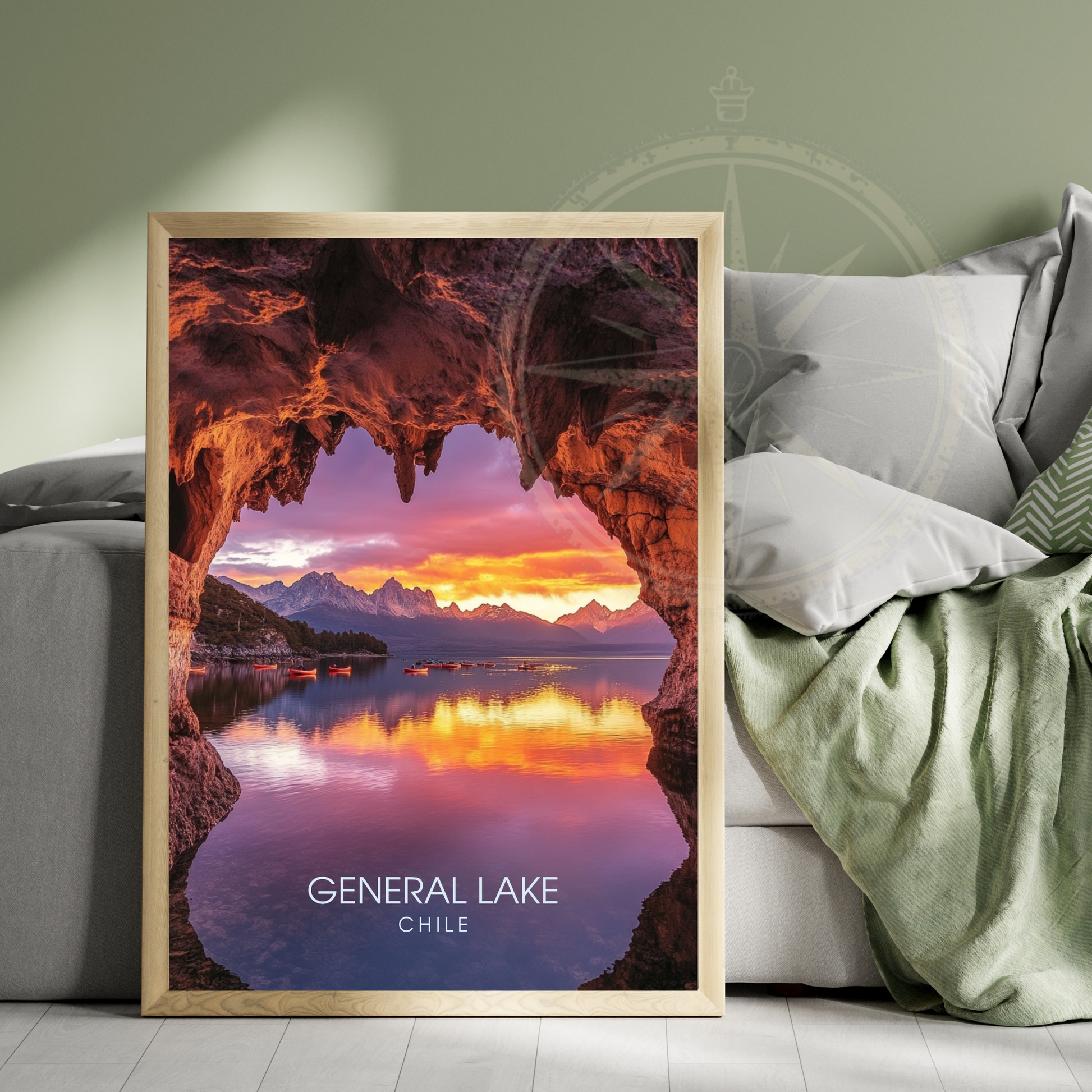 Affiche Lac Général | Impression Chili | Affiche Lac