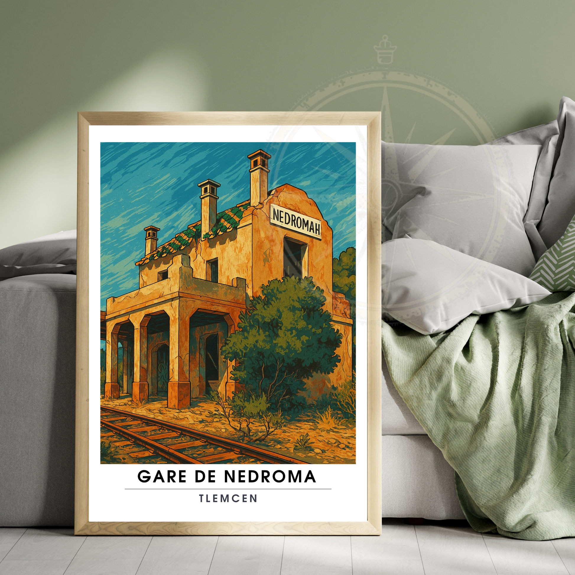 Affiche Gare de Nedroma | Poster Tlemcen | Affiche Algérie