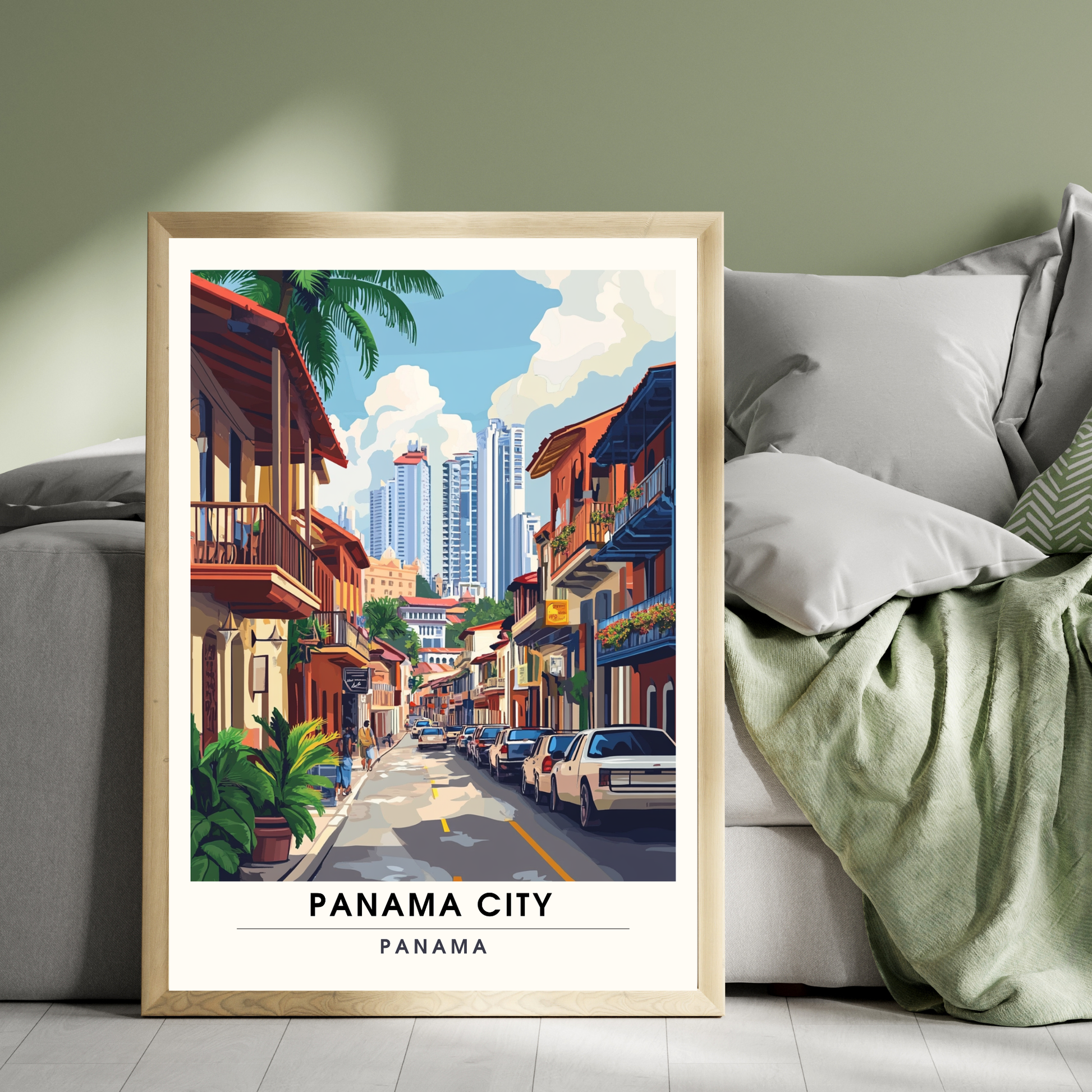 Affiche Ville de Panama | Poster décoratif Panama | Affiche Panama