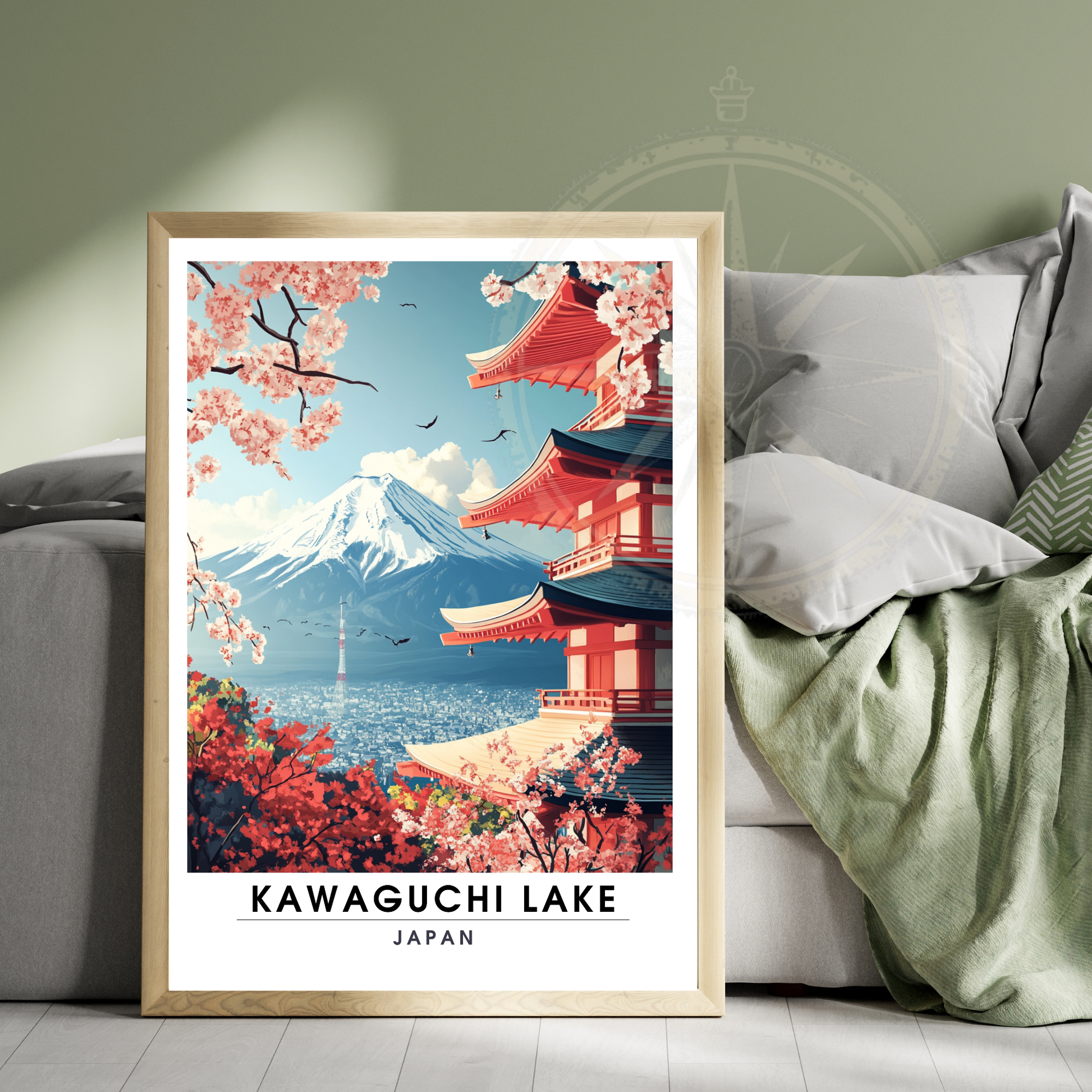 Affiche Kawaguchi Lake| Impression Japan | Affiche Lake