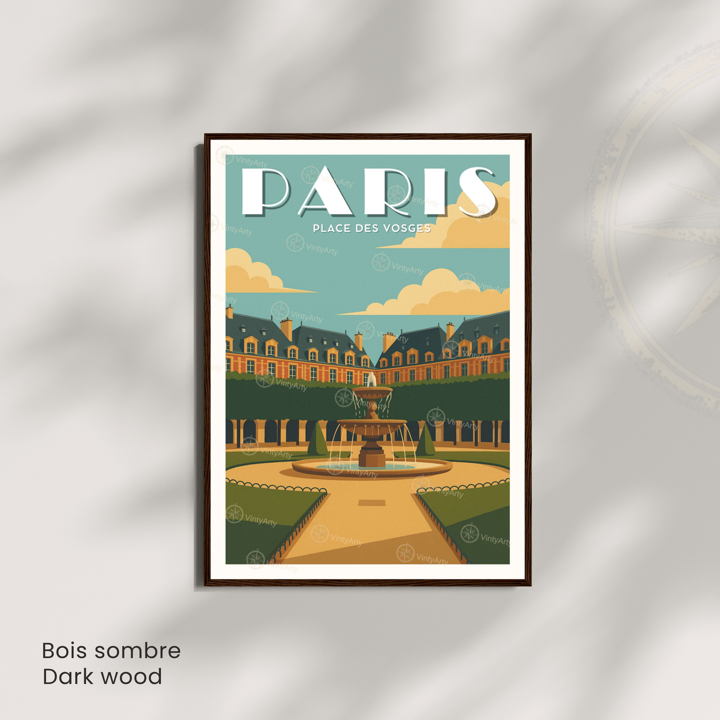 Affiche Paris | Impression Place des Vosges | Affiche France