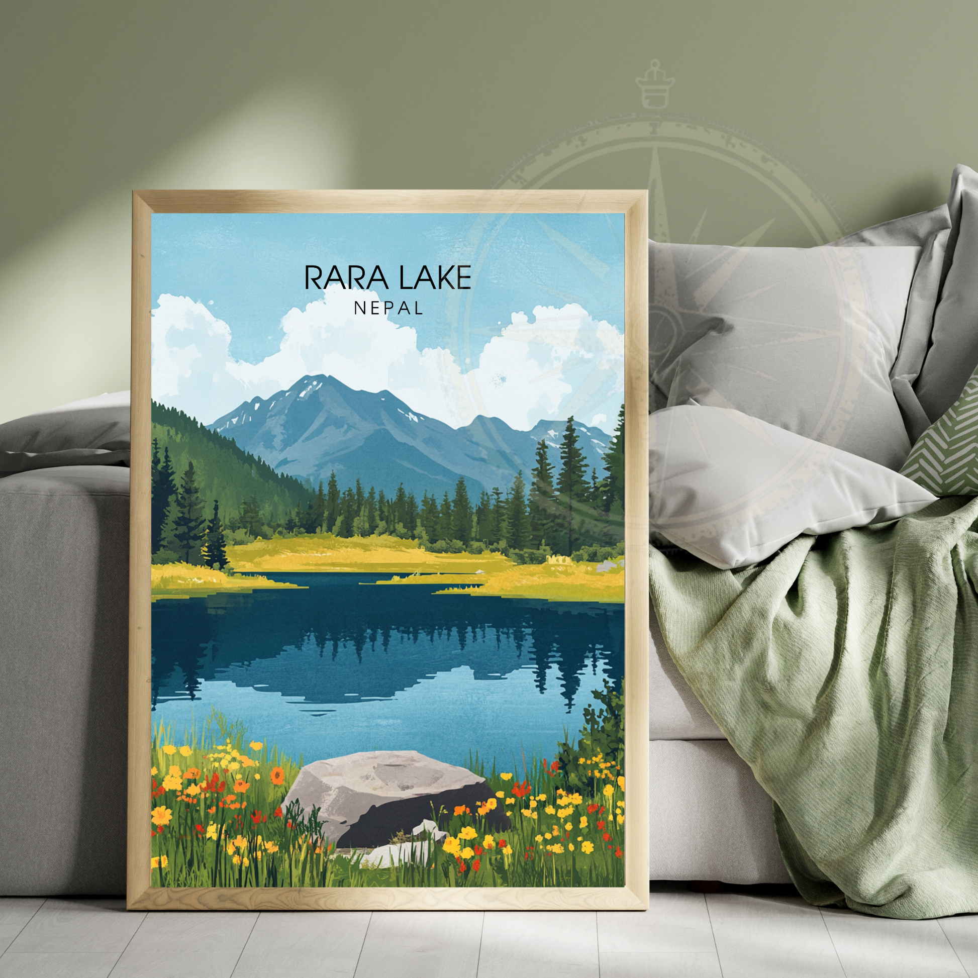 Affiche Rara Lake | Impression Nepal | Affiche Lake