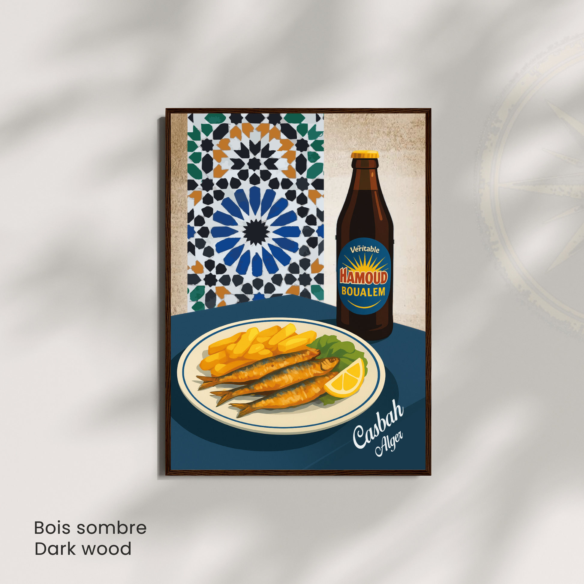 Affiche Alger | Poster déco Casbah | Affiche Algérie