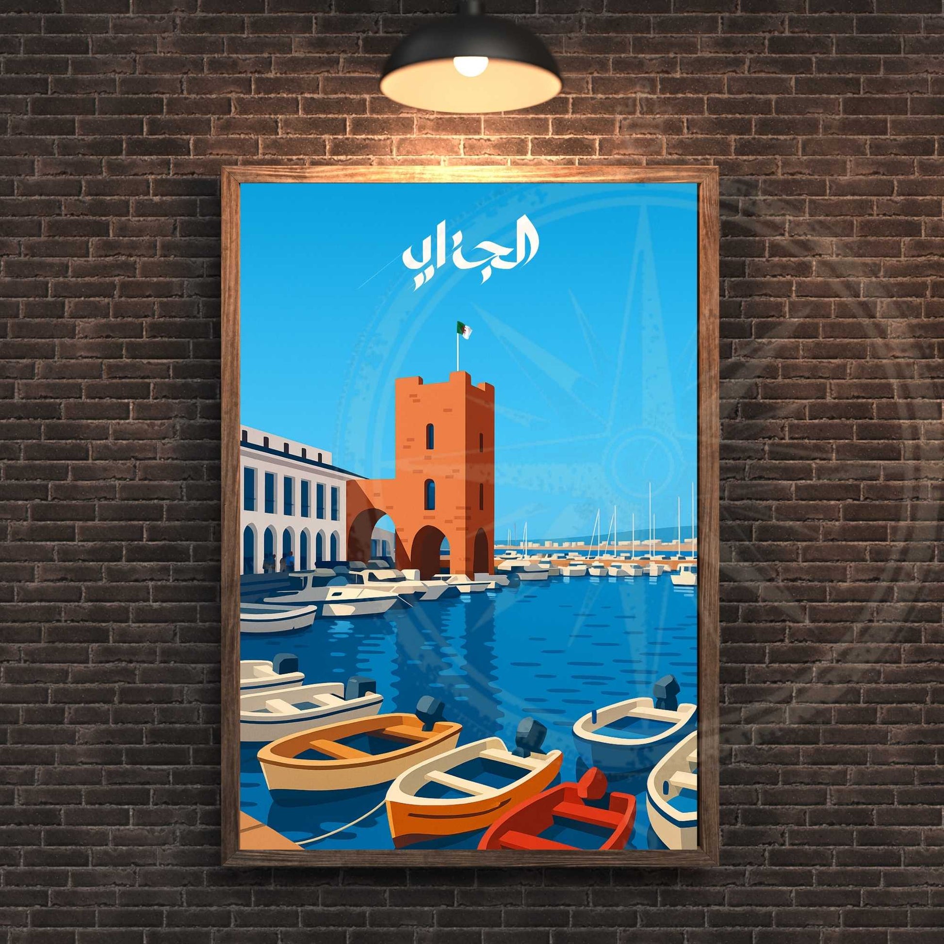 Affiche Alger | impression Alger | Sidi Fredj | Affiche Algérie