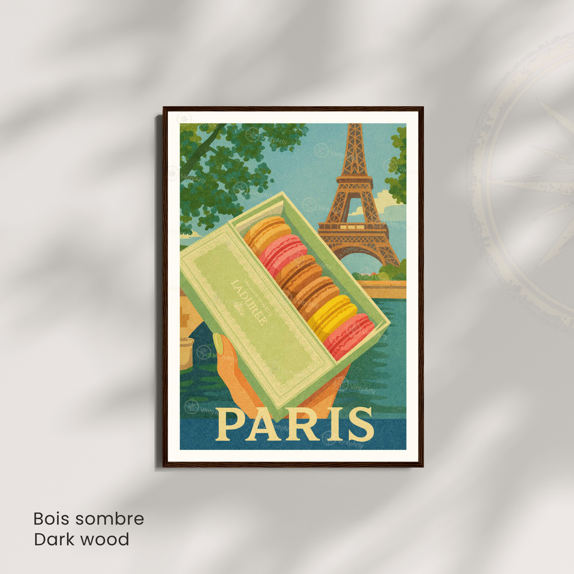 Affiche Paris | Poster macaron | Affiche France