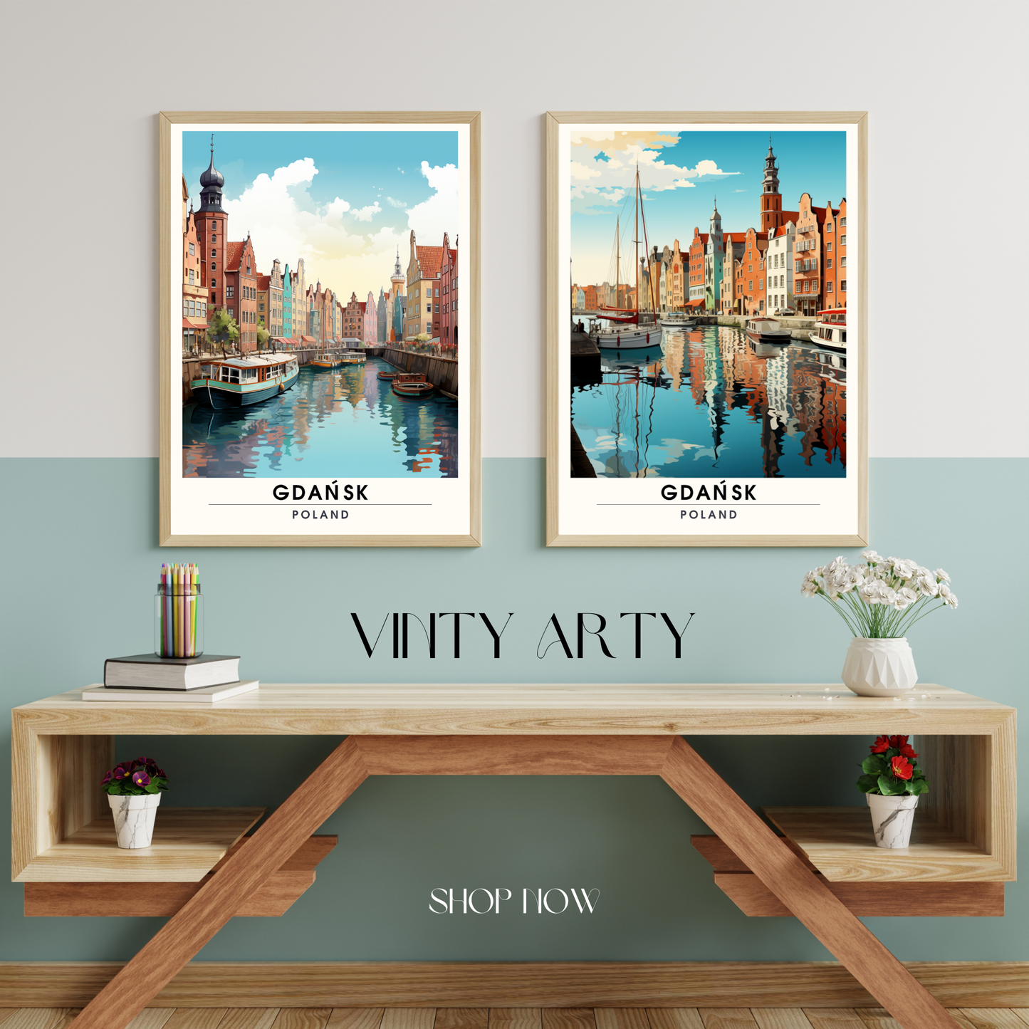 Poster Danzig, Polen | Danziger Reisedruck | Druck Danzig