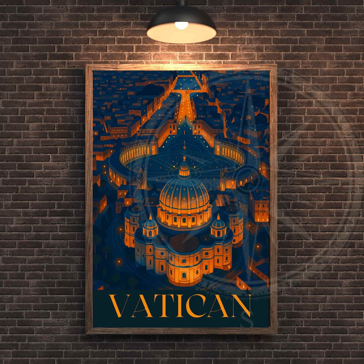 Affiche Vatican | Impression de voyage Vatican | Poster Basilique Saint-Pierre